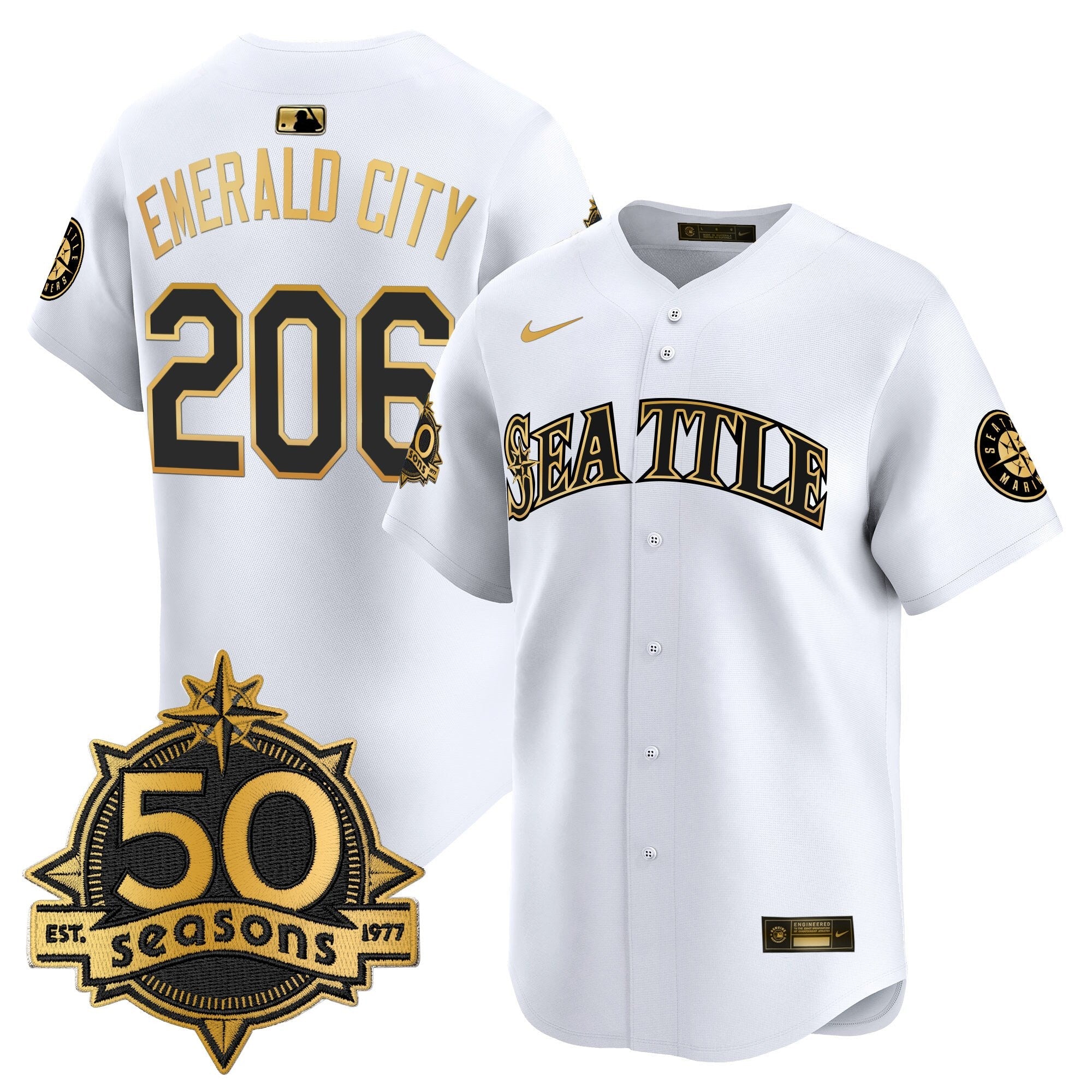Men’s 50 Seasons Patch Vapor Premier Limited Jersey