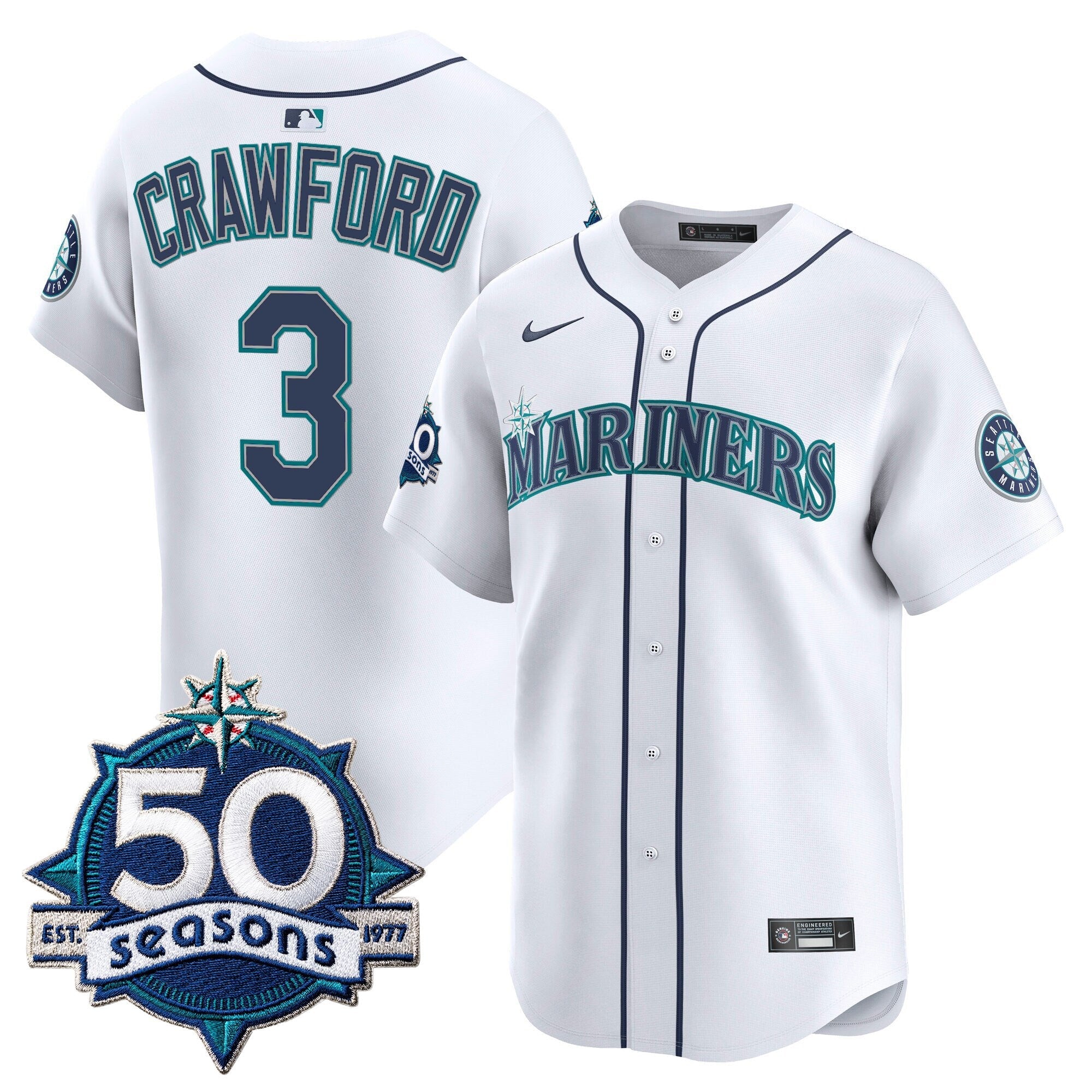 Men’s 50 Seasons Patch Vapor Premier Limited Jersey