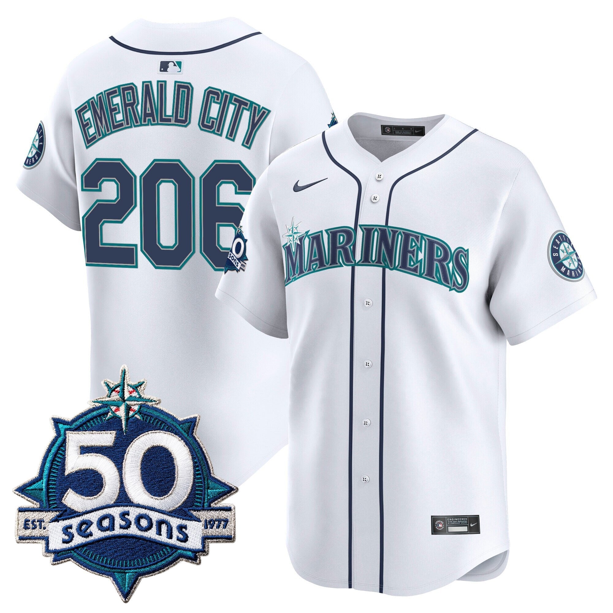Men’s 50 Seasons Patch Vapor Premier Limited Jersey