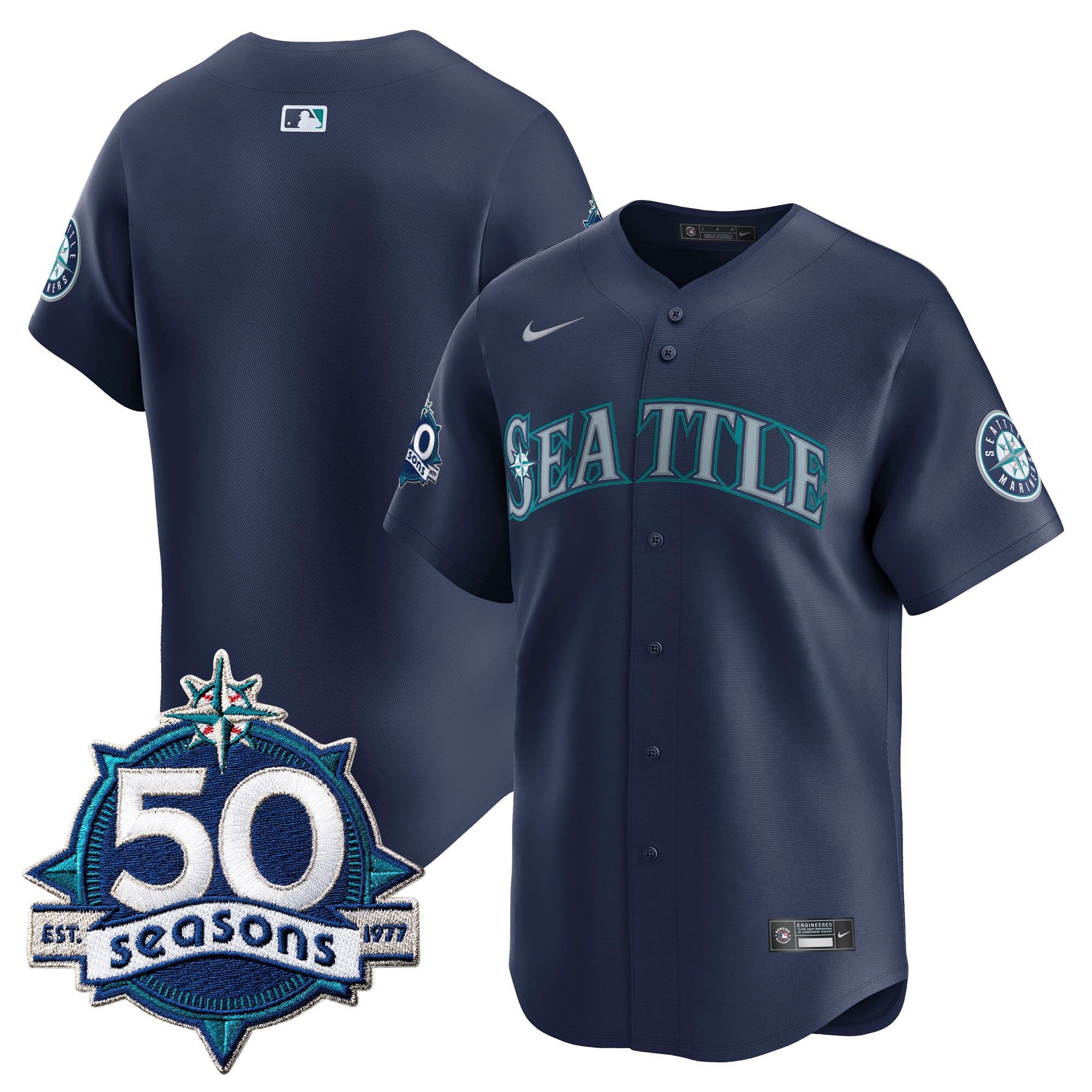 Men’s 50 Seasons Patch Vapor Premier Limited Jersey