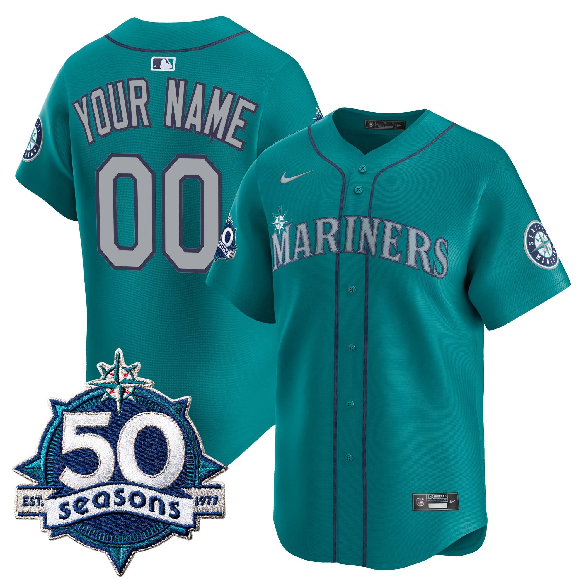 50 Seasons Patch Vapor Premier Limited Custom Jersey