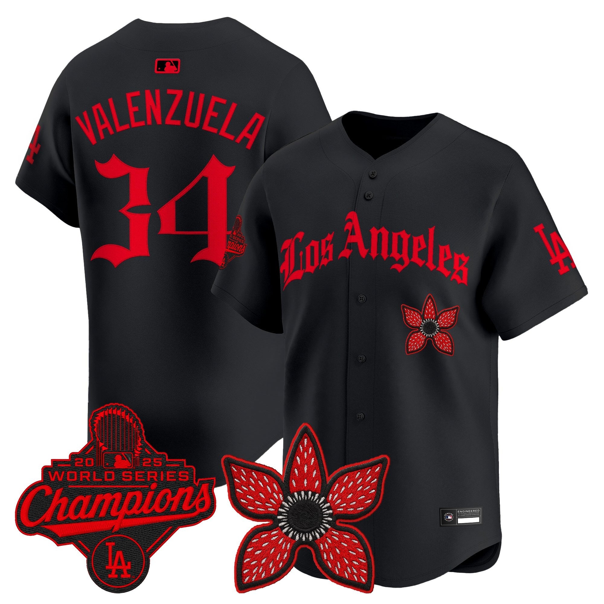 2025 World Series Champions x Stranger Things Vapor Premier Jersey