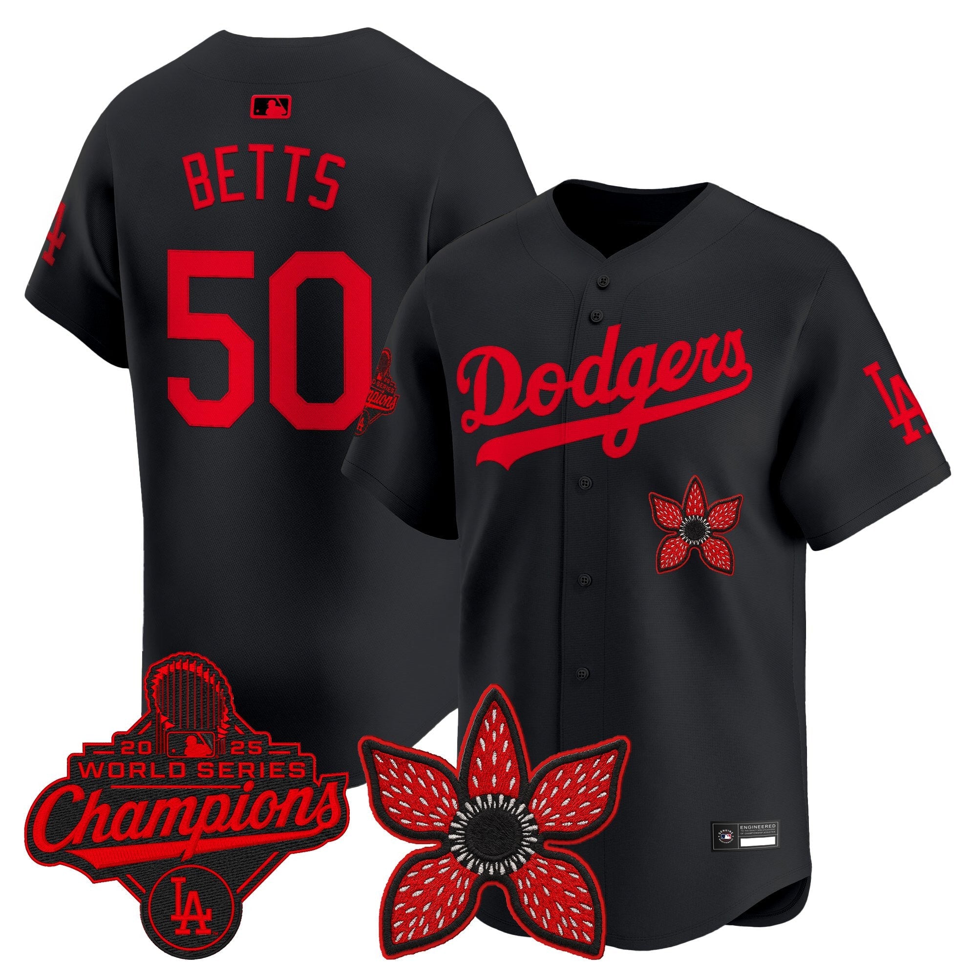 ‘Stranger Things Edition’ Vapor Premier Jersey – 2025 World Series Champions Patch