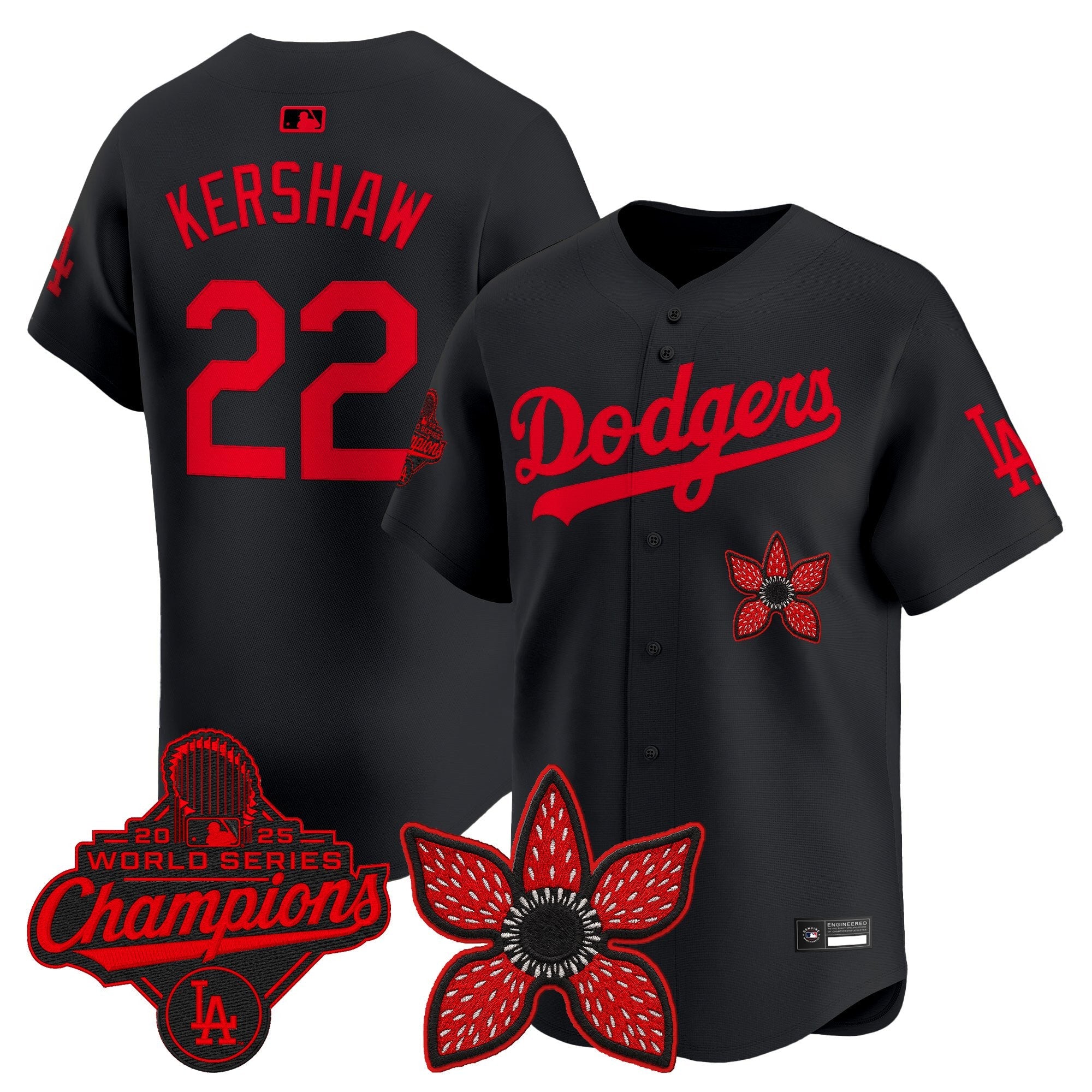 ‘Stranger Things Edition’ Vapor Premier Jersey – 2025 World Series Champions Patch