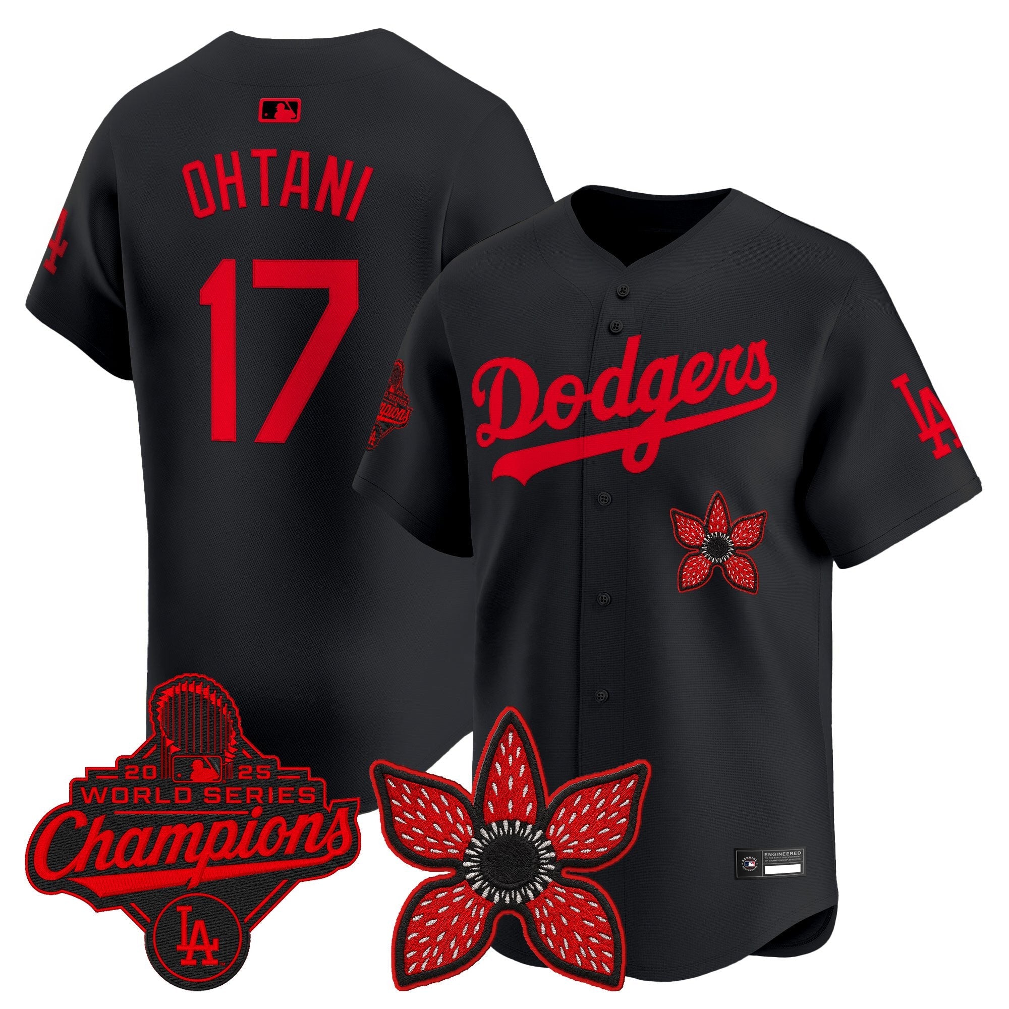 ‘Stranger Things Edition’ Vapor Premier Jersey – 2025 World Series Champions Patch