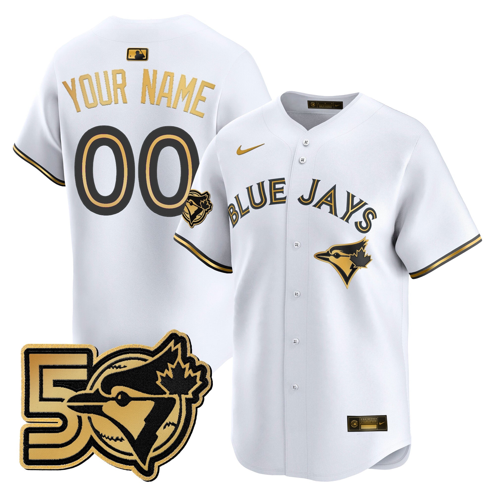 50 Seasons Patch Vapor Premier Limited Custom Jersey