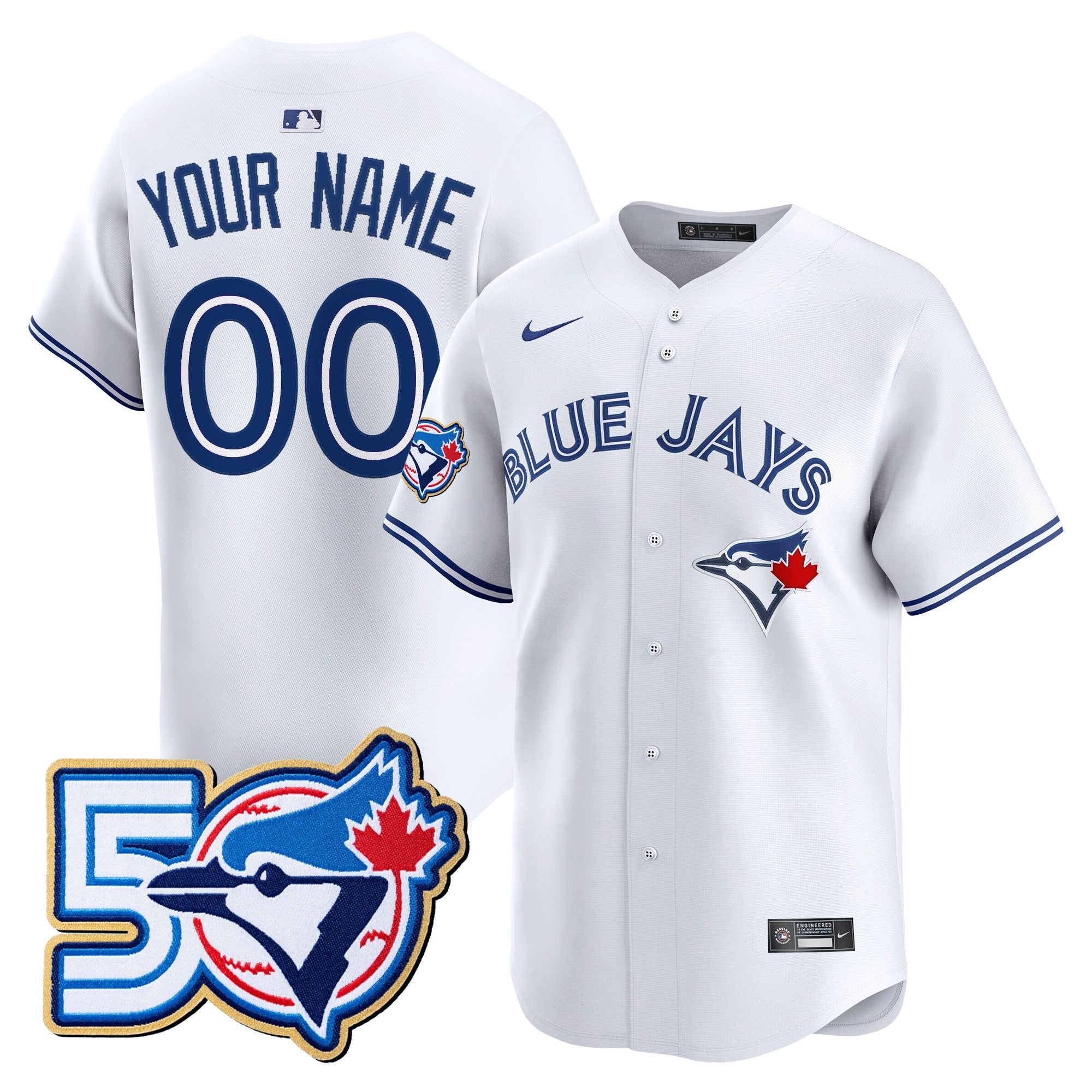 50 Seasons Patch Vapor Premier Limited Custom Jersey