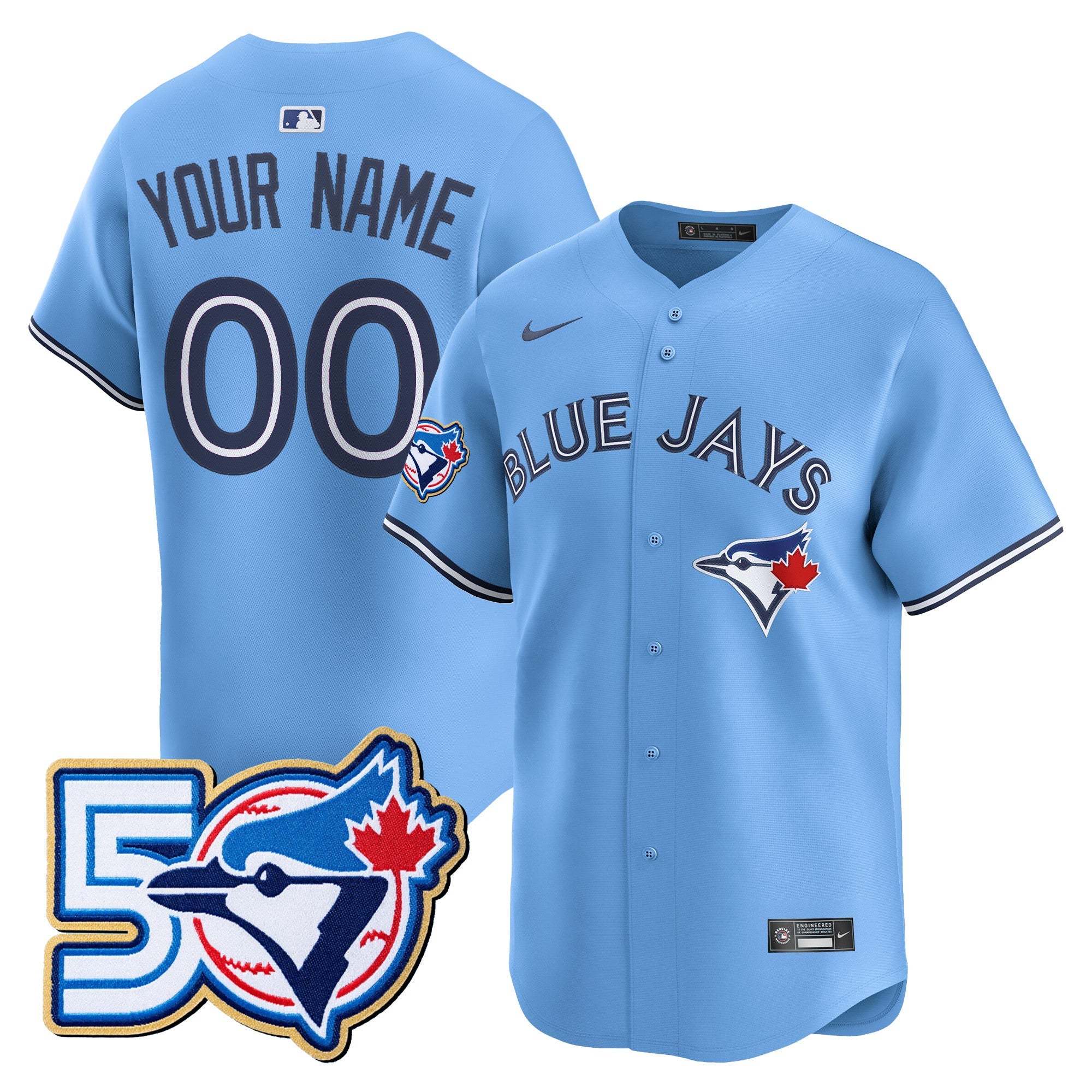 50 Seasons Patch Vapor Premier Limited Custom Jersey