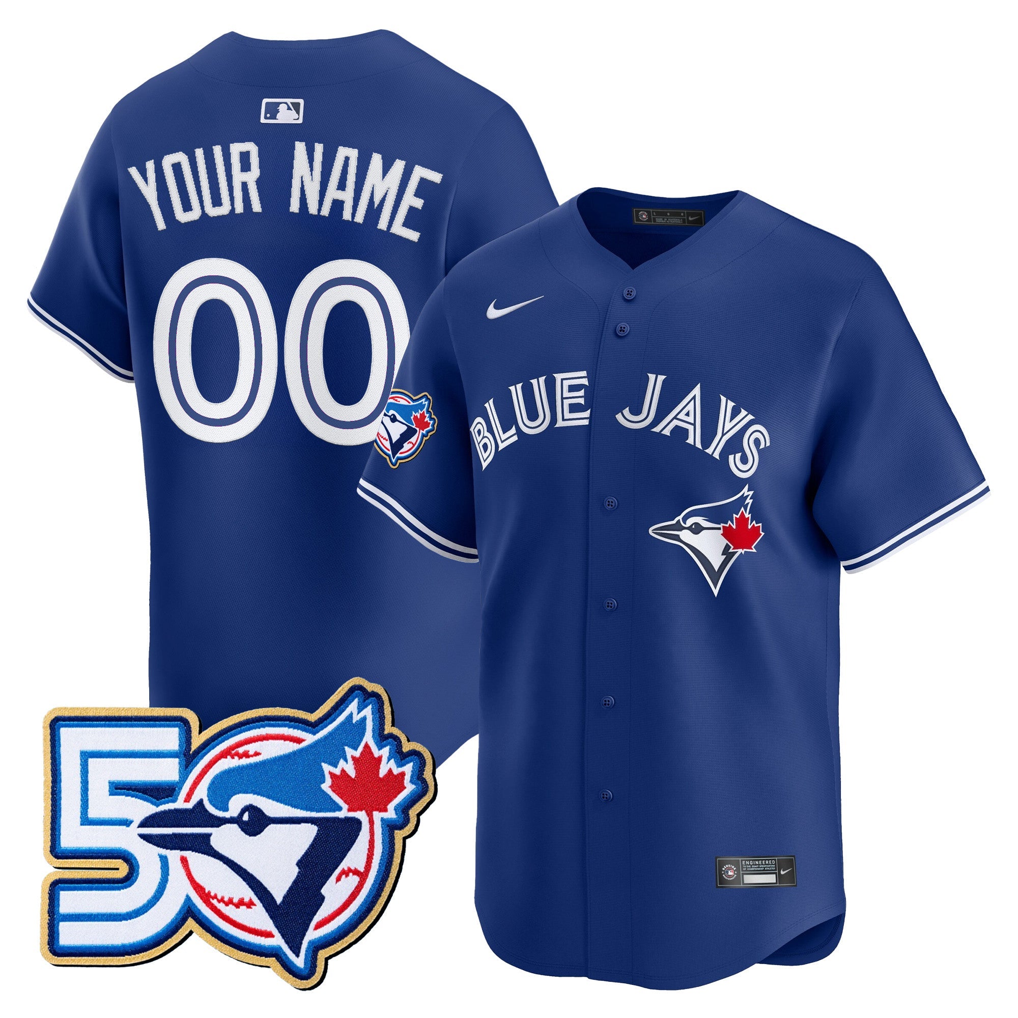 50 Seasons Patch Vapor Premier Limited Custom Jersey