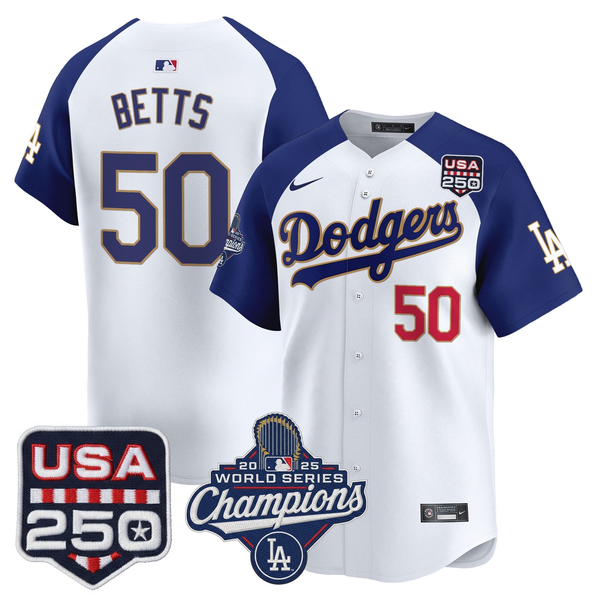 Men’s 2025 World Series Champions & 250America Patch Vapor Premier Limited Jersey