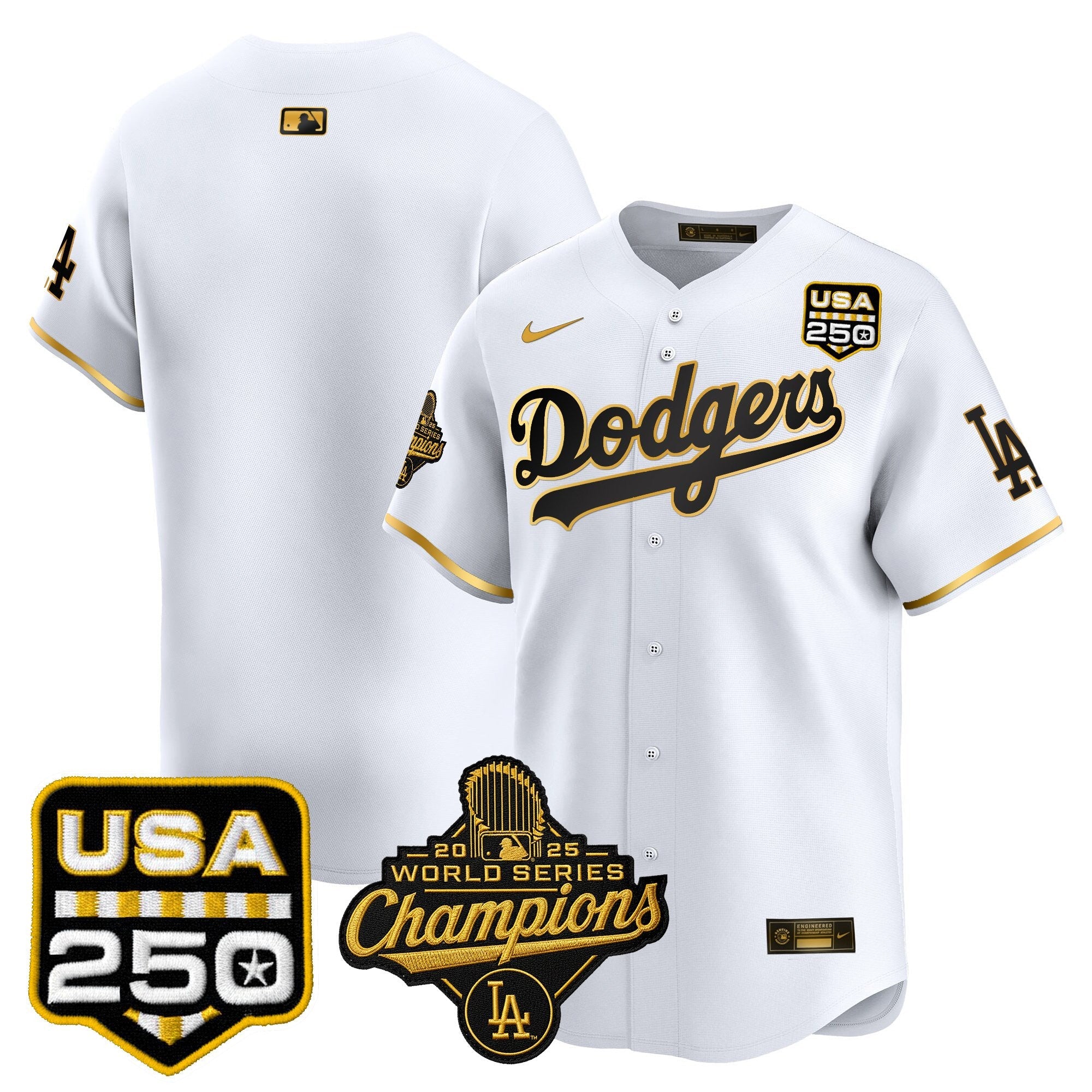 Men’s 2025 World Series Champions & 250America Patch Vapor Premier Limited Jersey