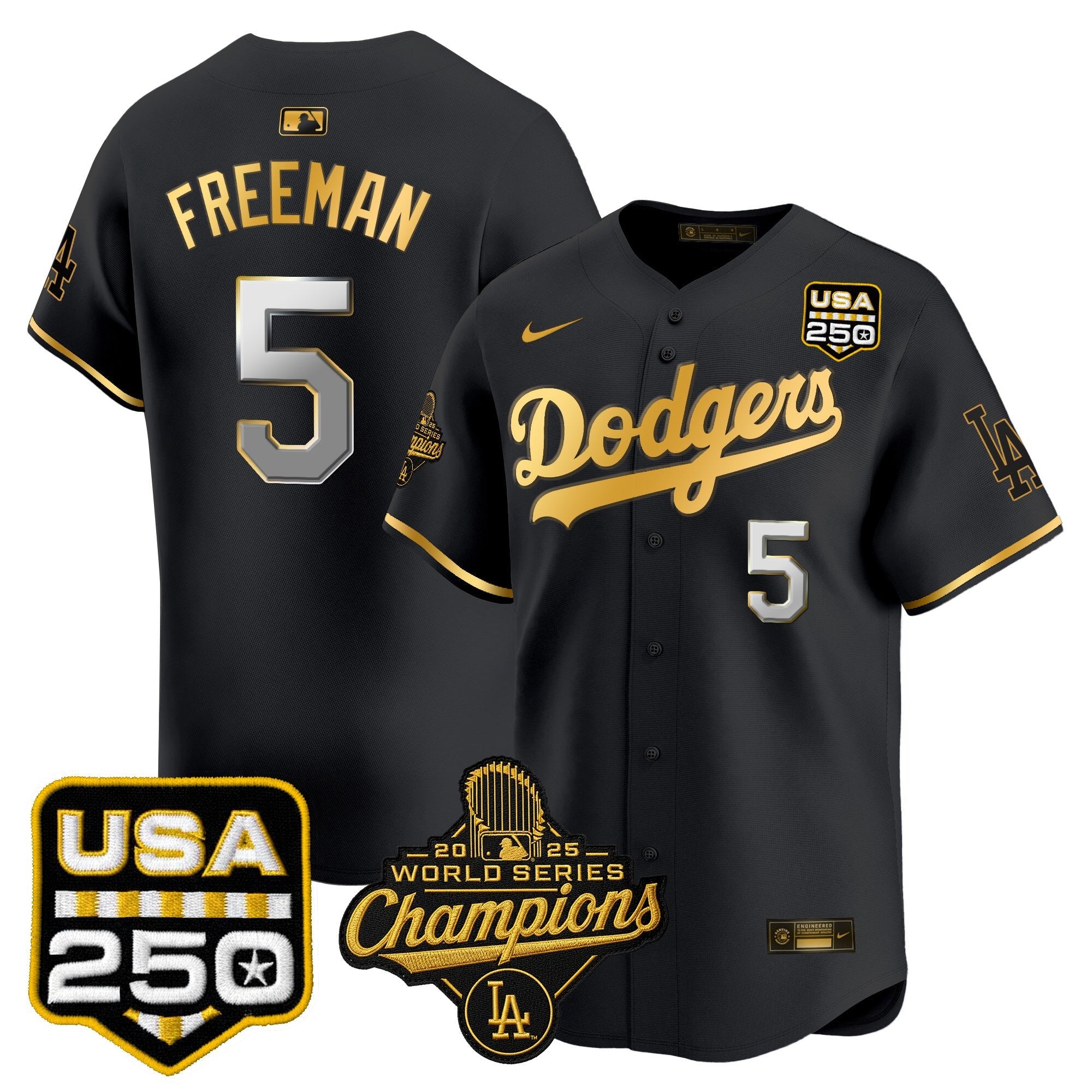 Men’s 2025 World Series Champions & 250America Patch Vapor Premier Limited Jersey