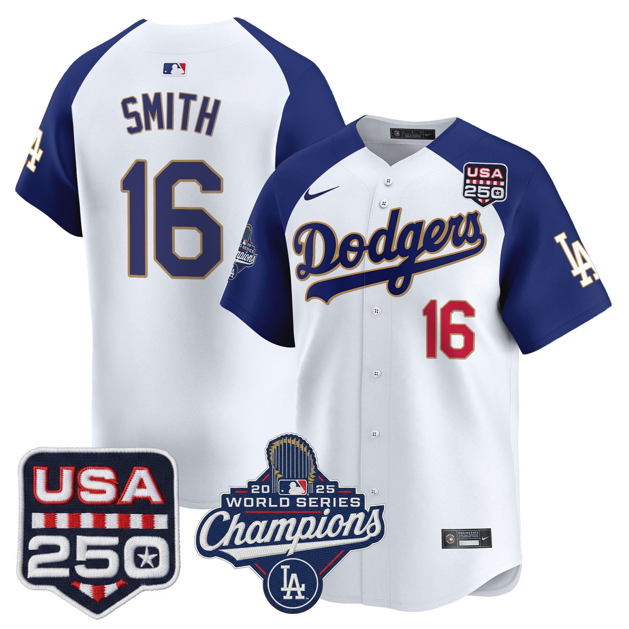 Men’s 2025 World Series Champions & 250America Patch Vapor Premier Limited Jersey