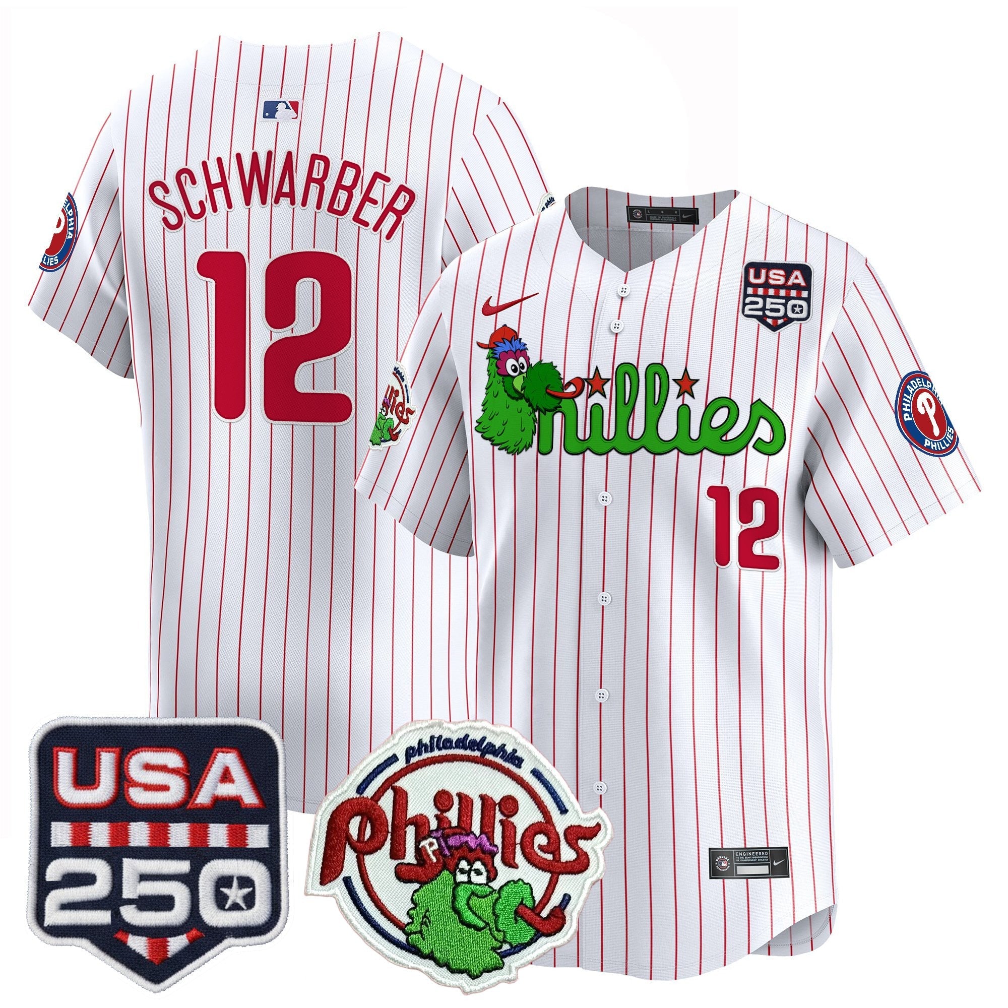 Men’s Philadelphia Phanatic & 250America Patch Vapor Premier Limited Jersey