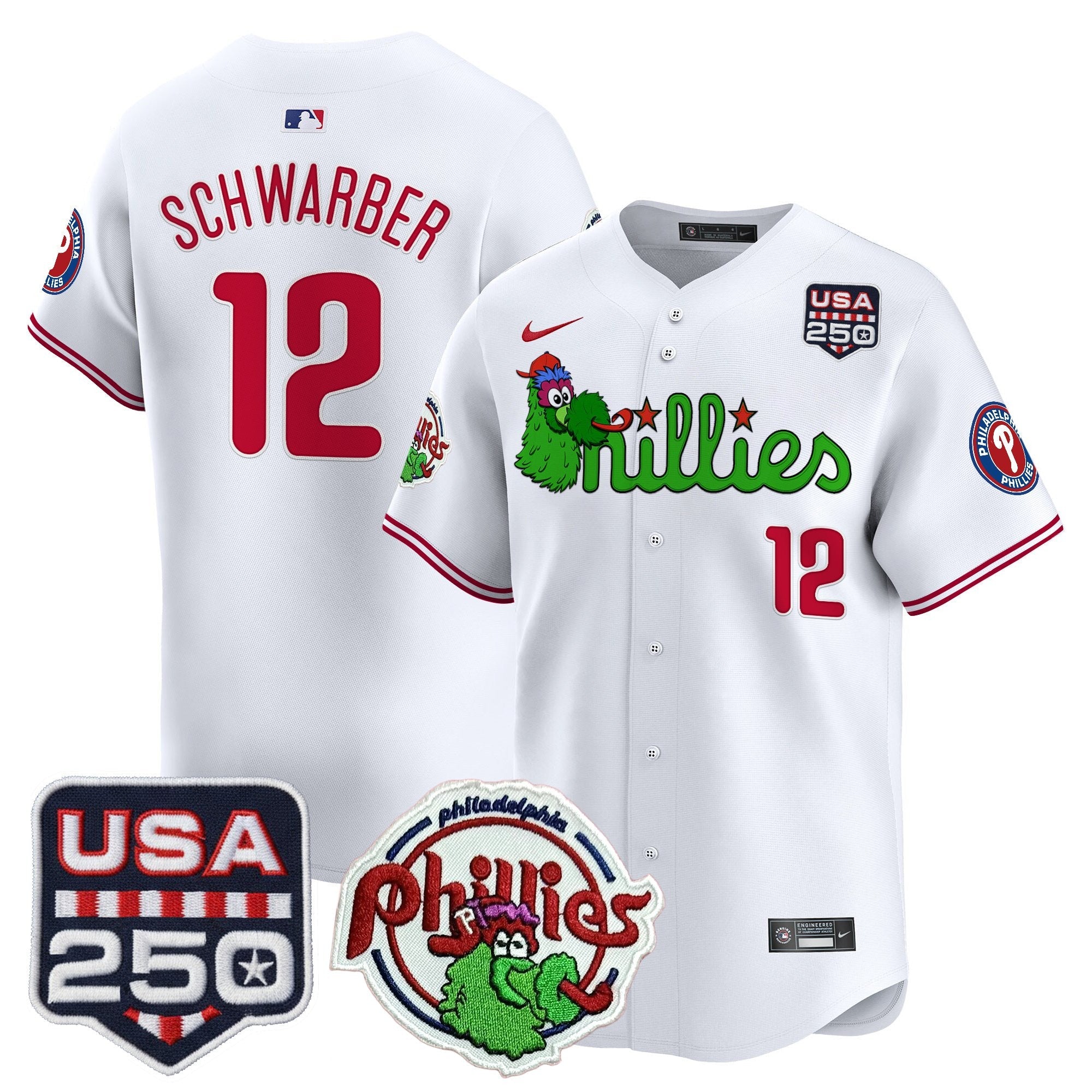 Men’s Philadelphia Phanatic & 250America Patch Vapor Premier Limited Jersey