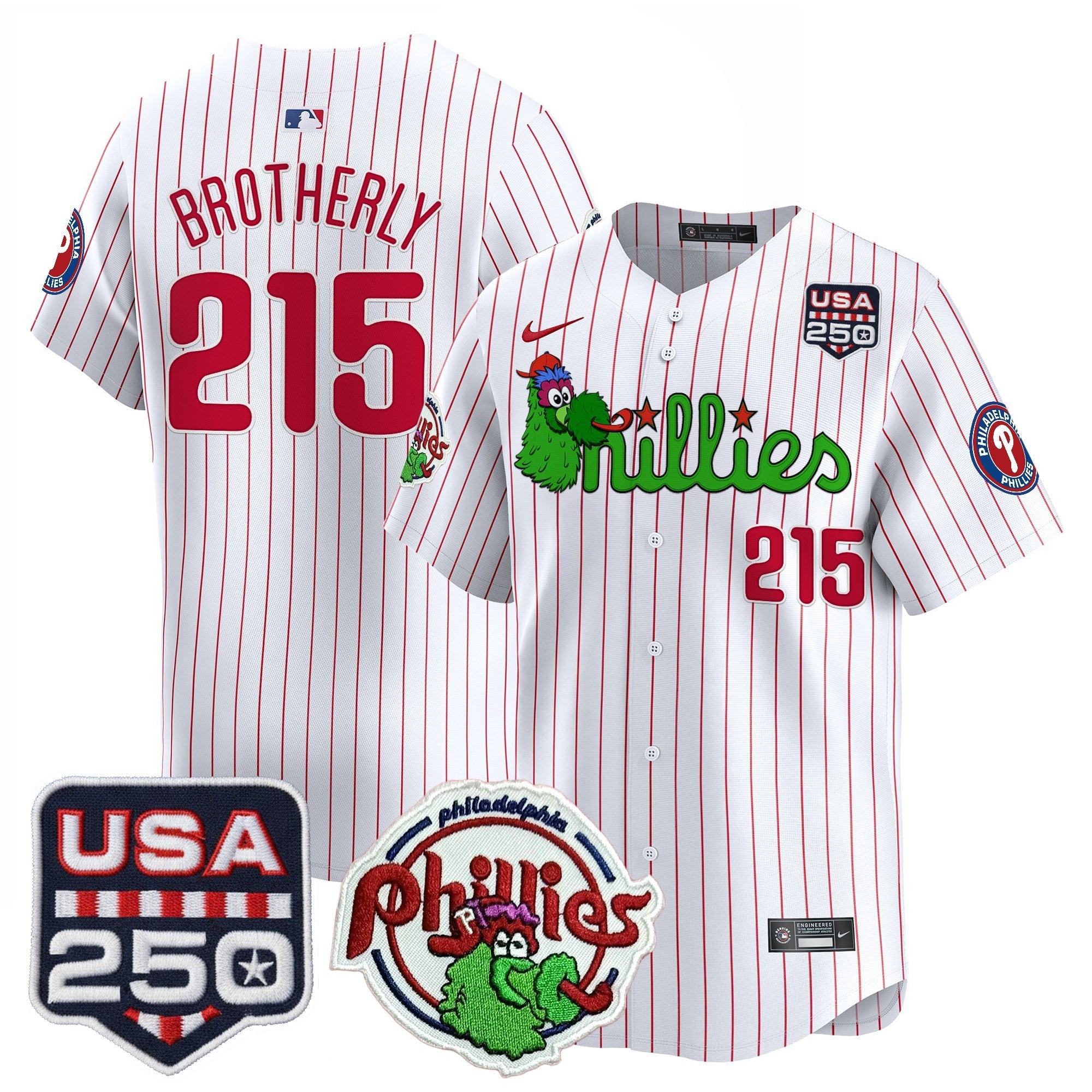 Men’s Philadelphia Phanatic & 250America Patch Vapor Premier Limited Jersey