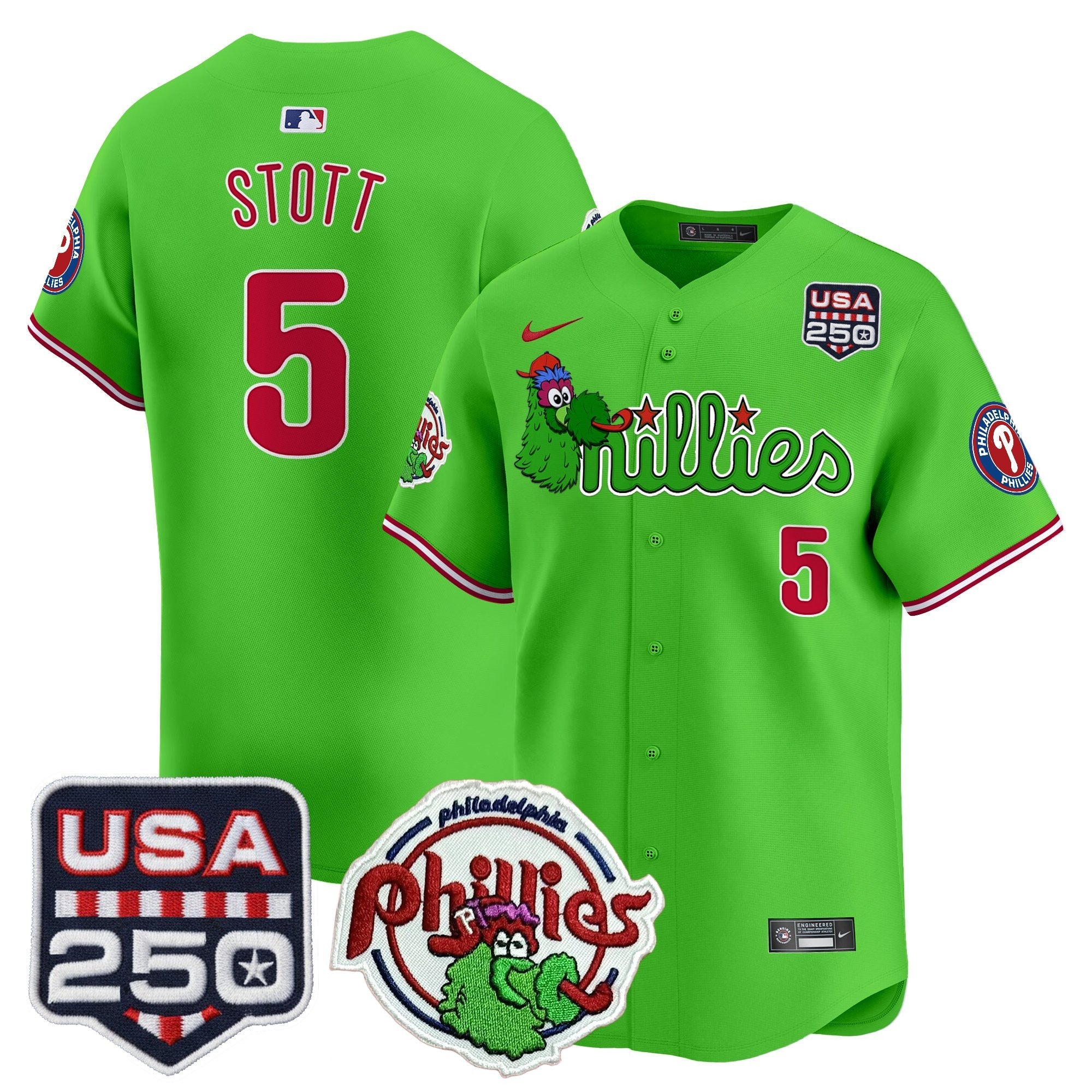 Men’s Philadelphia Phanatic & 250America Patch Vapor Premier Limited Jersey
