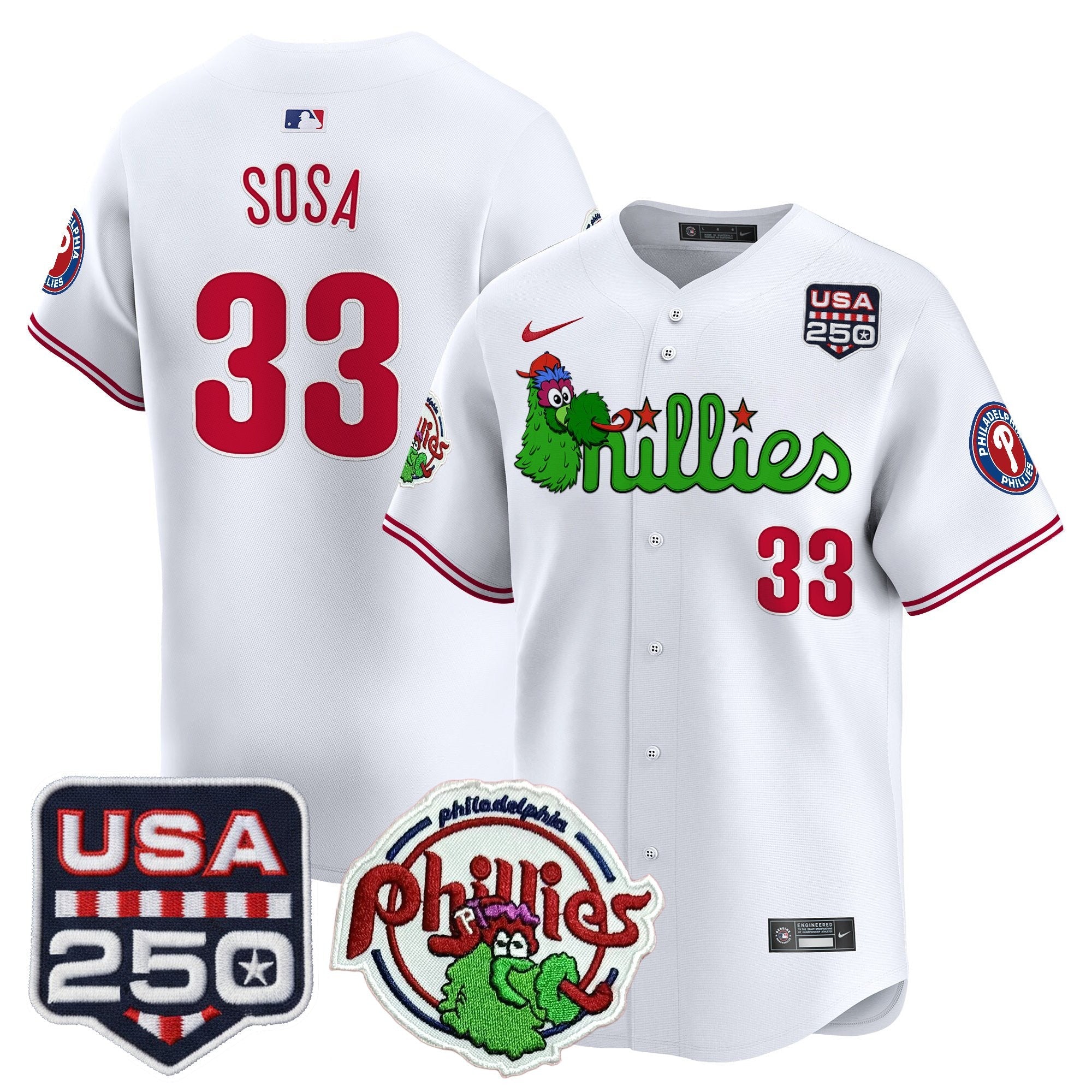 Men’s Philadelphia Phanatic & 250America Patch Vapor Premier Limited Jersey