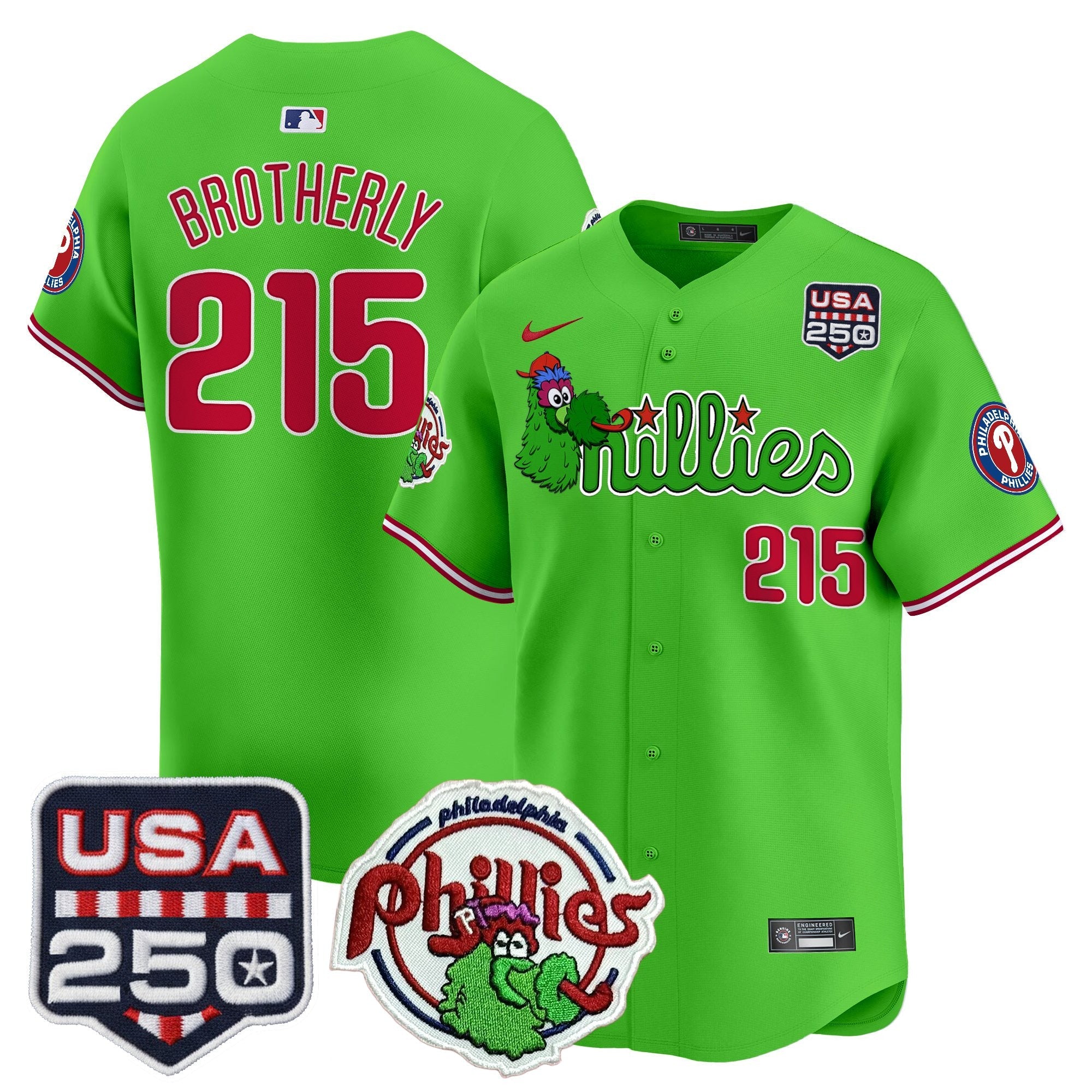 Men’s Philadelphia Phanatic & 250America Patch Vapor Premier Limited Jersey