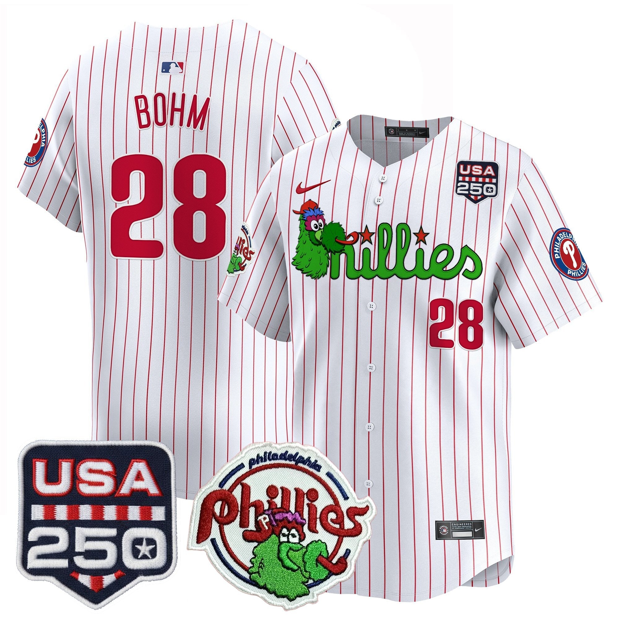 Men’s Philadelphia Phanatic & 250America Patch Vapor Premier Limited Jersey