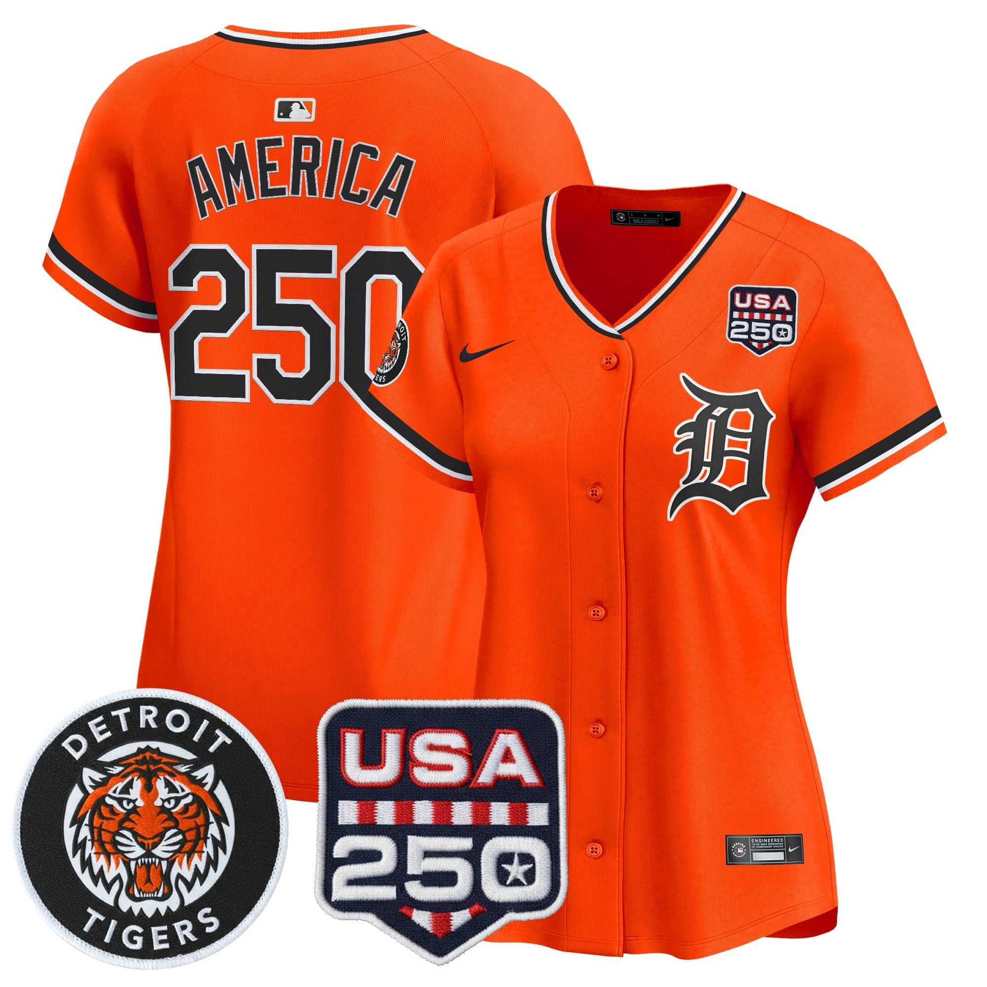 Women’s Detroit 2026 Alternate Vapor Premier Limited Jersey – 250America Patch