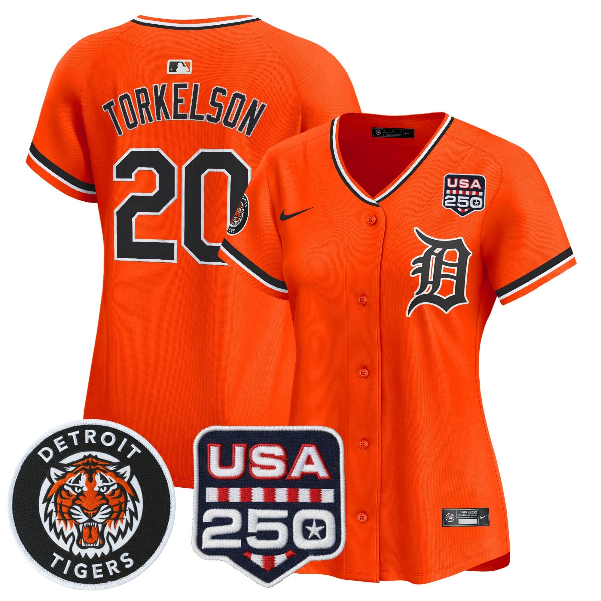 Women’s Detroit 2026 Alternate Vapor Premier Limited Jersey – 250America Patch