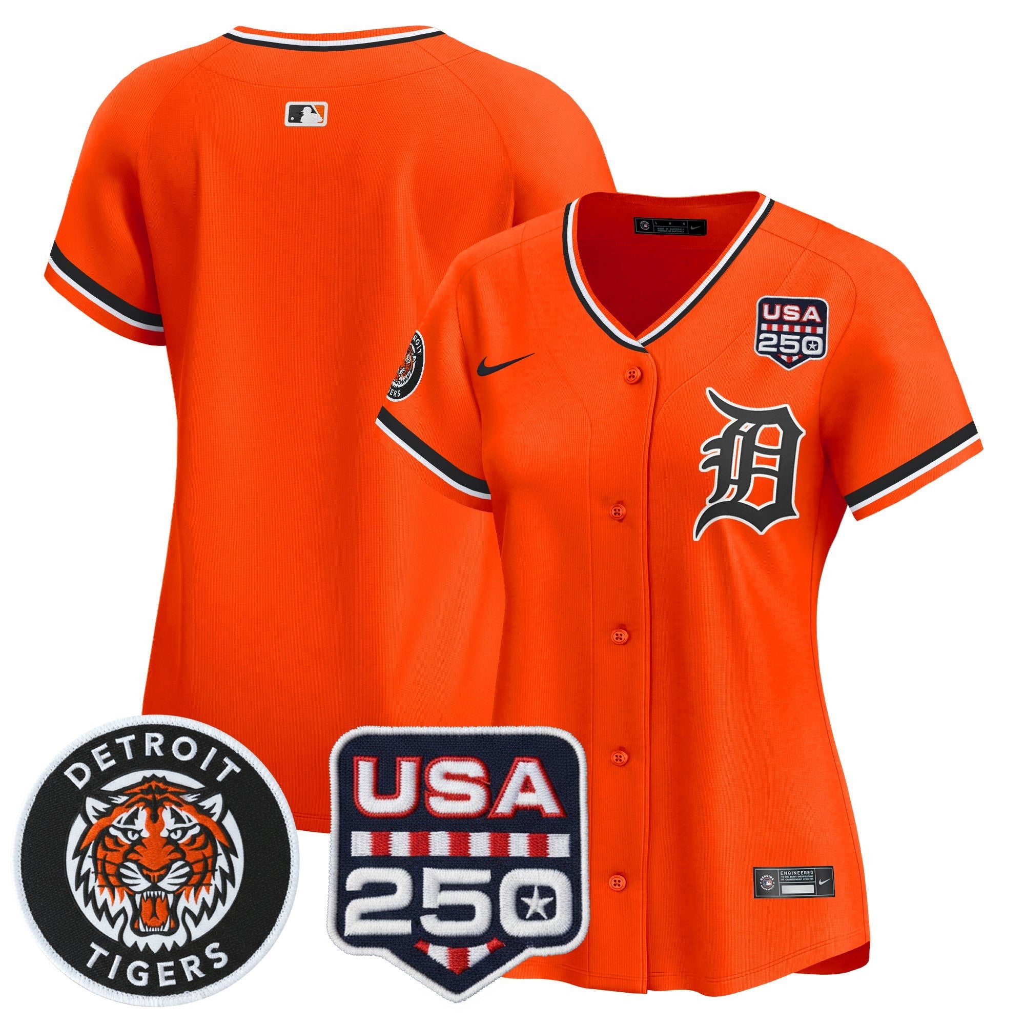 Women’s Detroit 2026 Alternate Vapor Premier Limited Jersey – 250America Patch