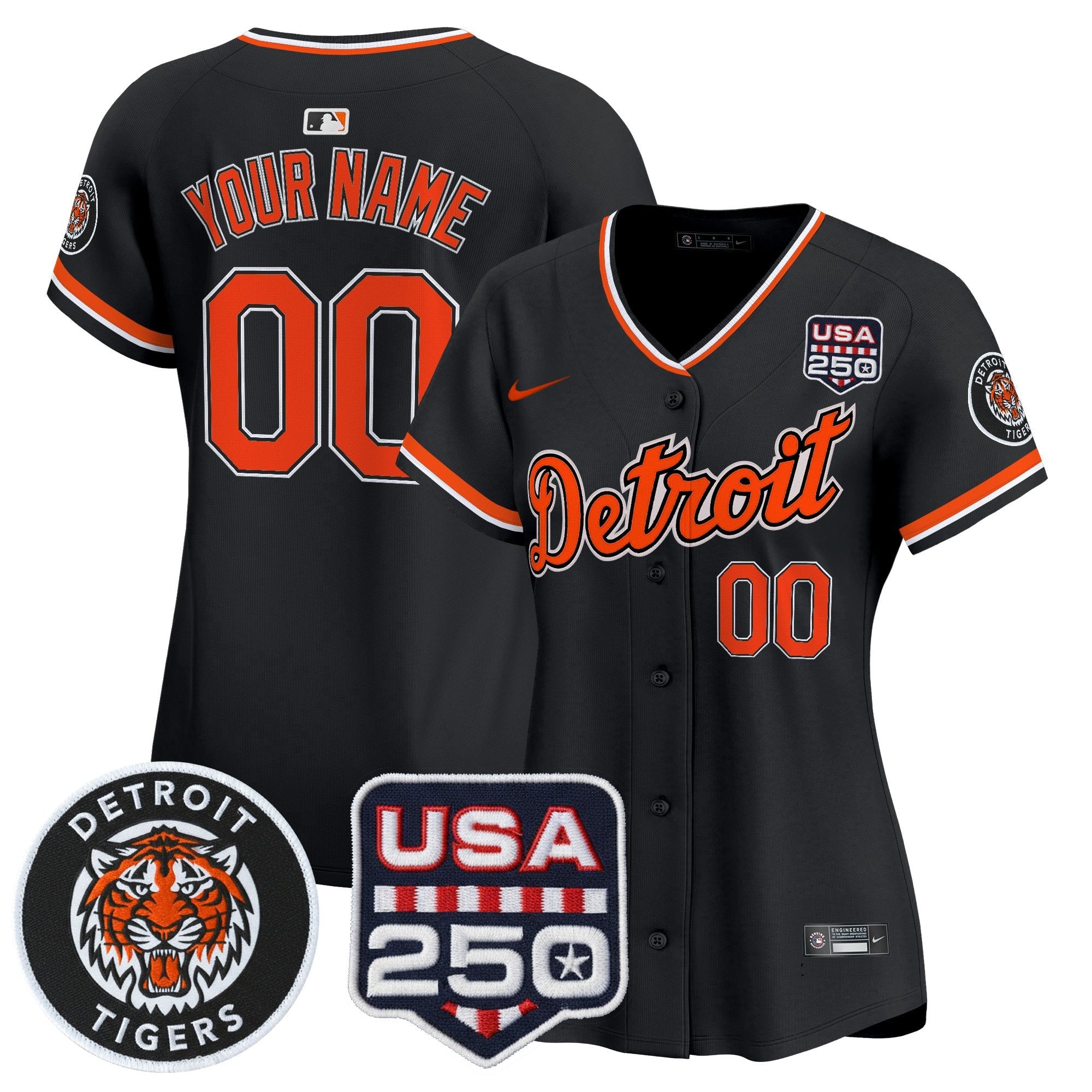 Detroit 2026 Alternate Vapor Premier Limited Custom Jersey – 250America Patch