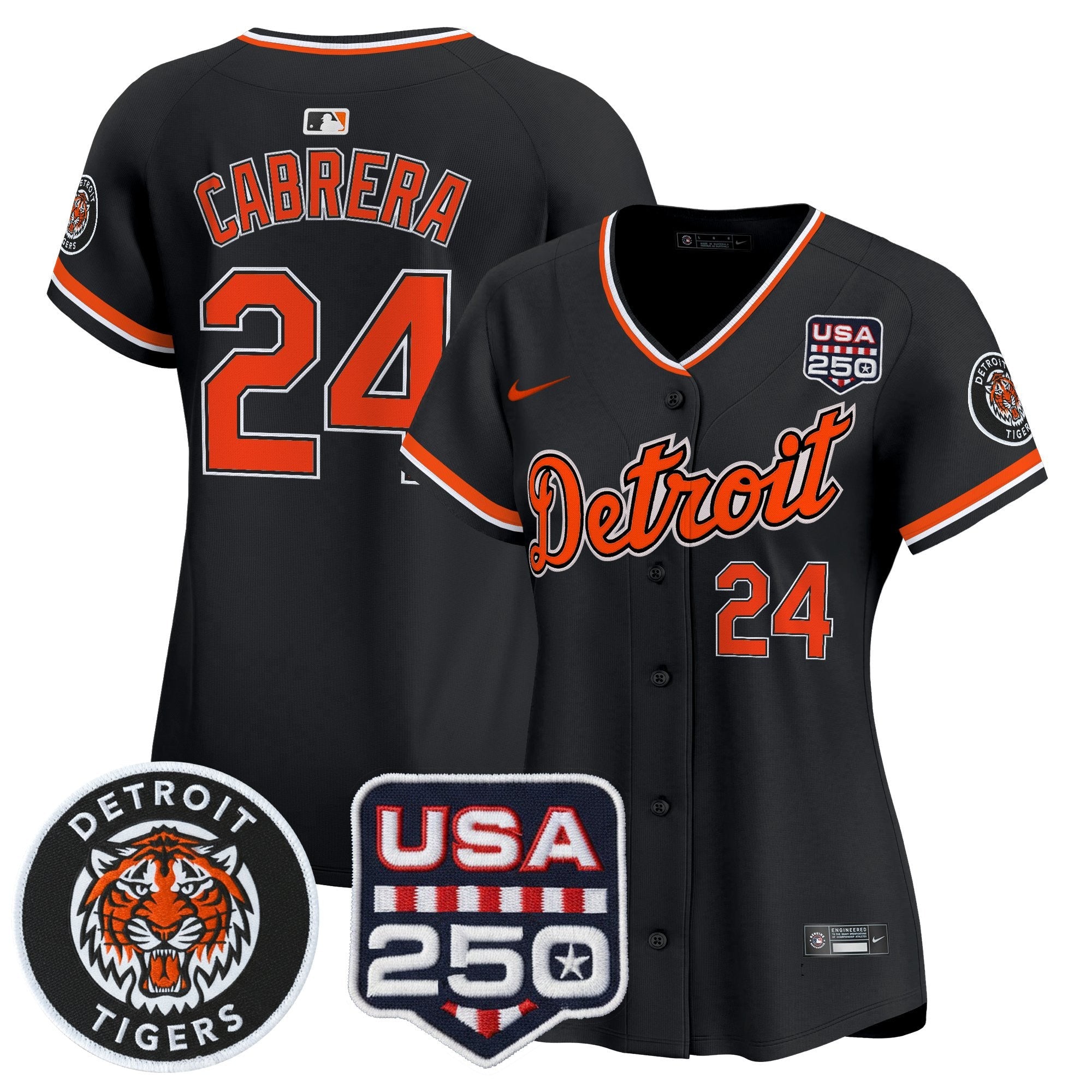Women’s Detroit 2026 Alternate Vapor Premier Limited Jersey – 250America Patch
