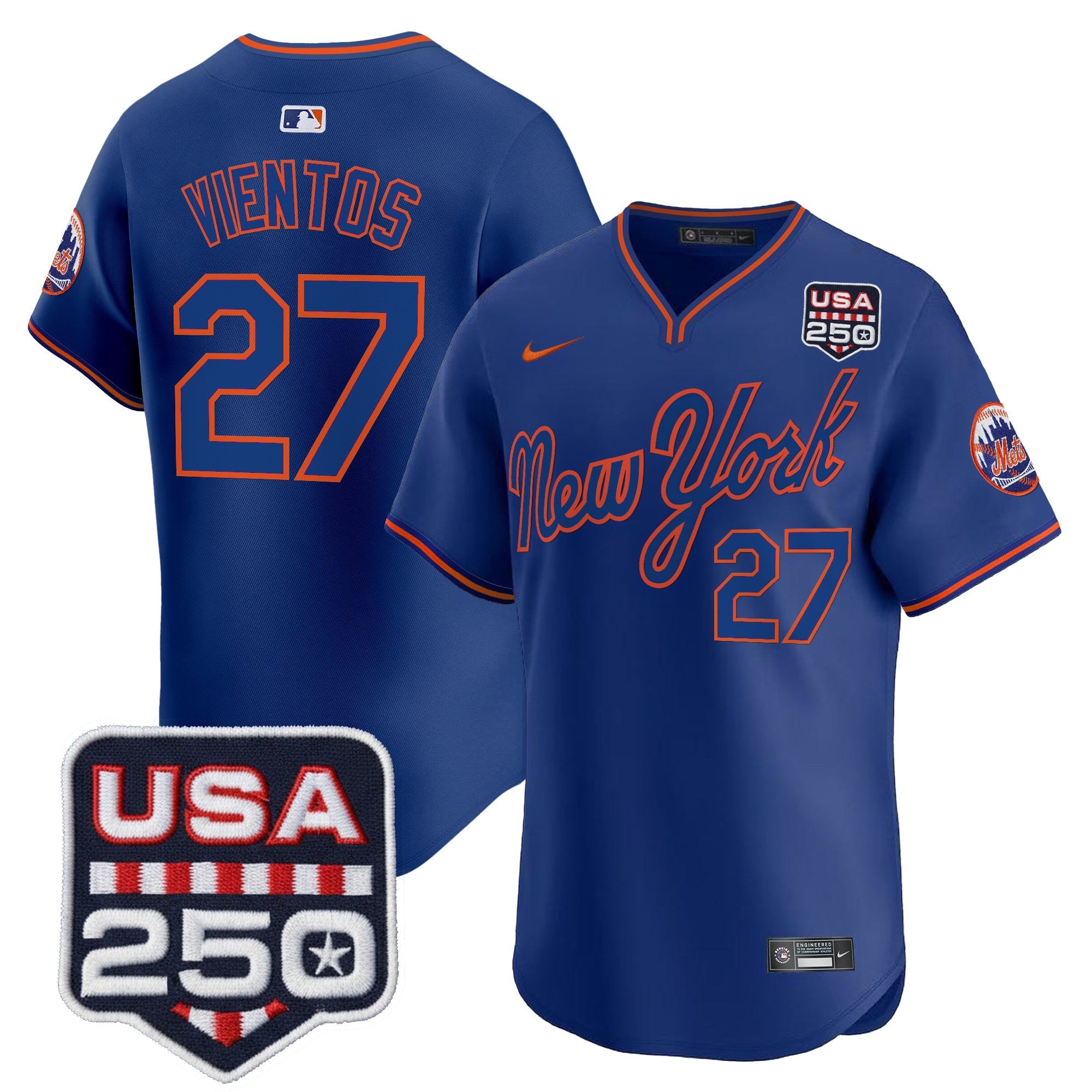 Men’s New York Road Alternate & 250America Patch Vapor Limited Jersey