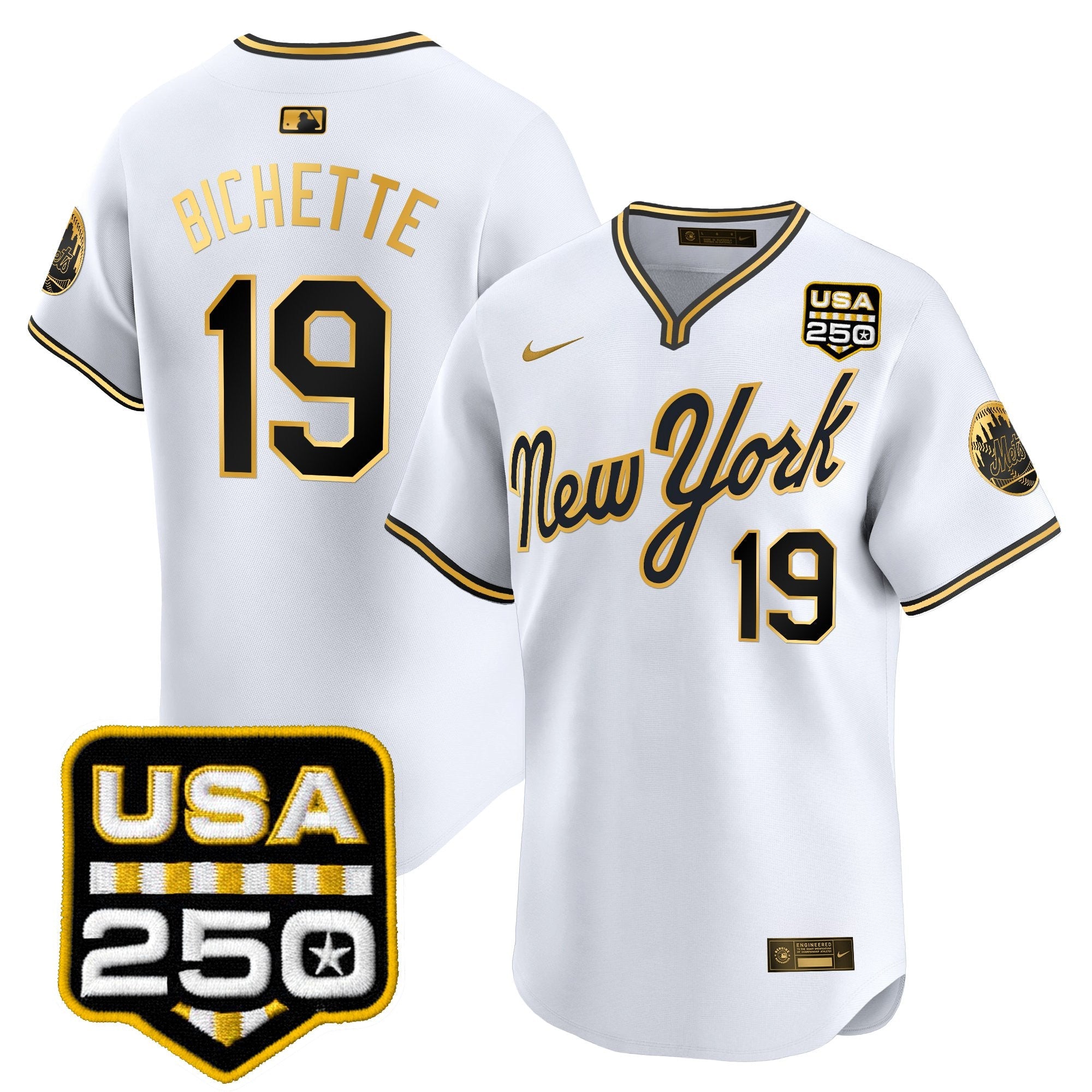 Men’s New York Road Alternate & 250America Patch Vapor Limited Jersey