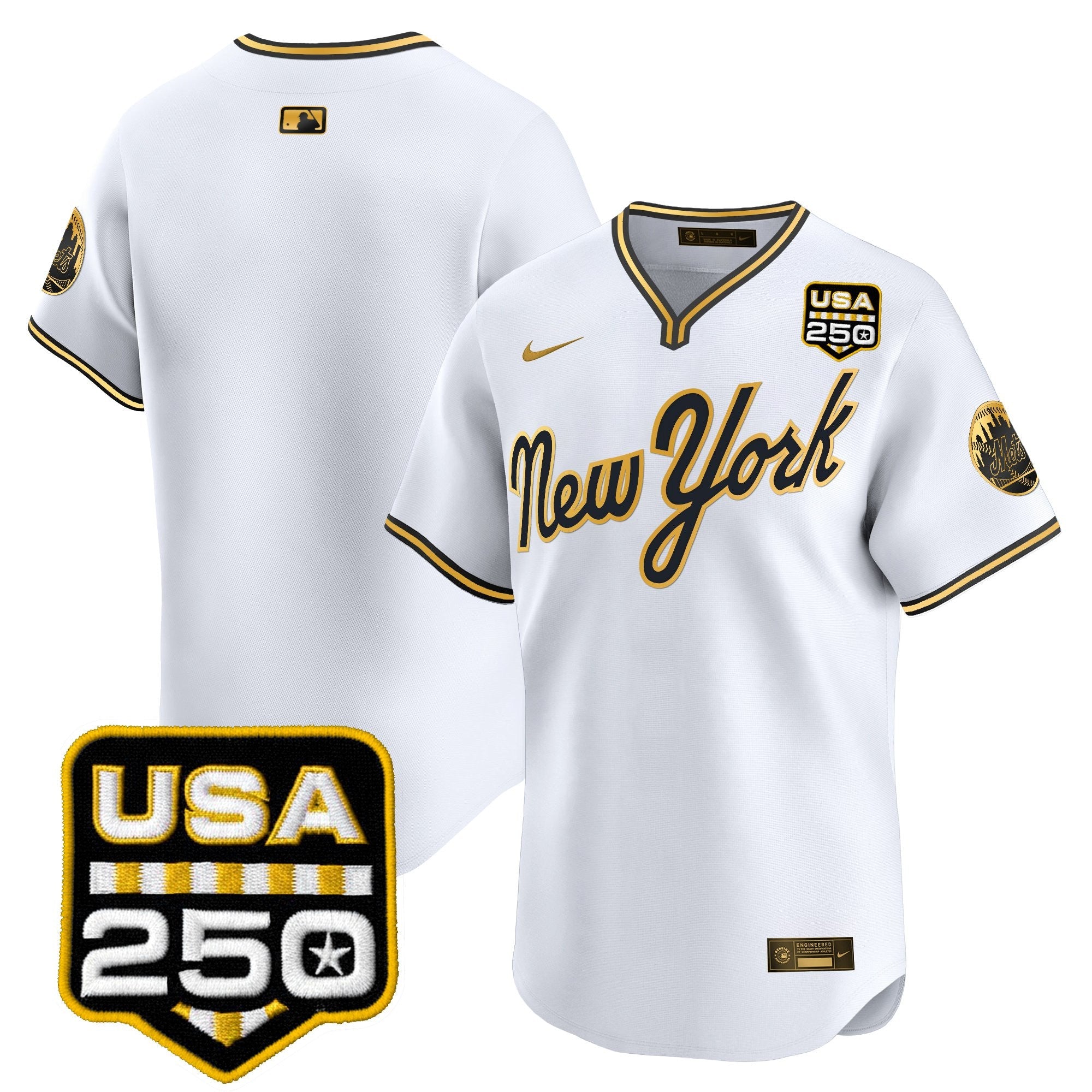 Men’s New York Road Alternate & 250America Patch Vapor Limited Jersey