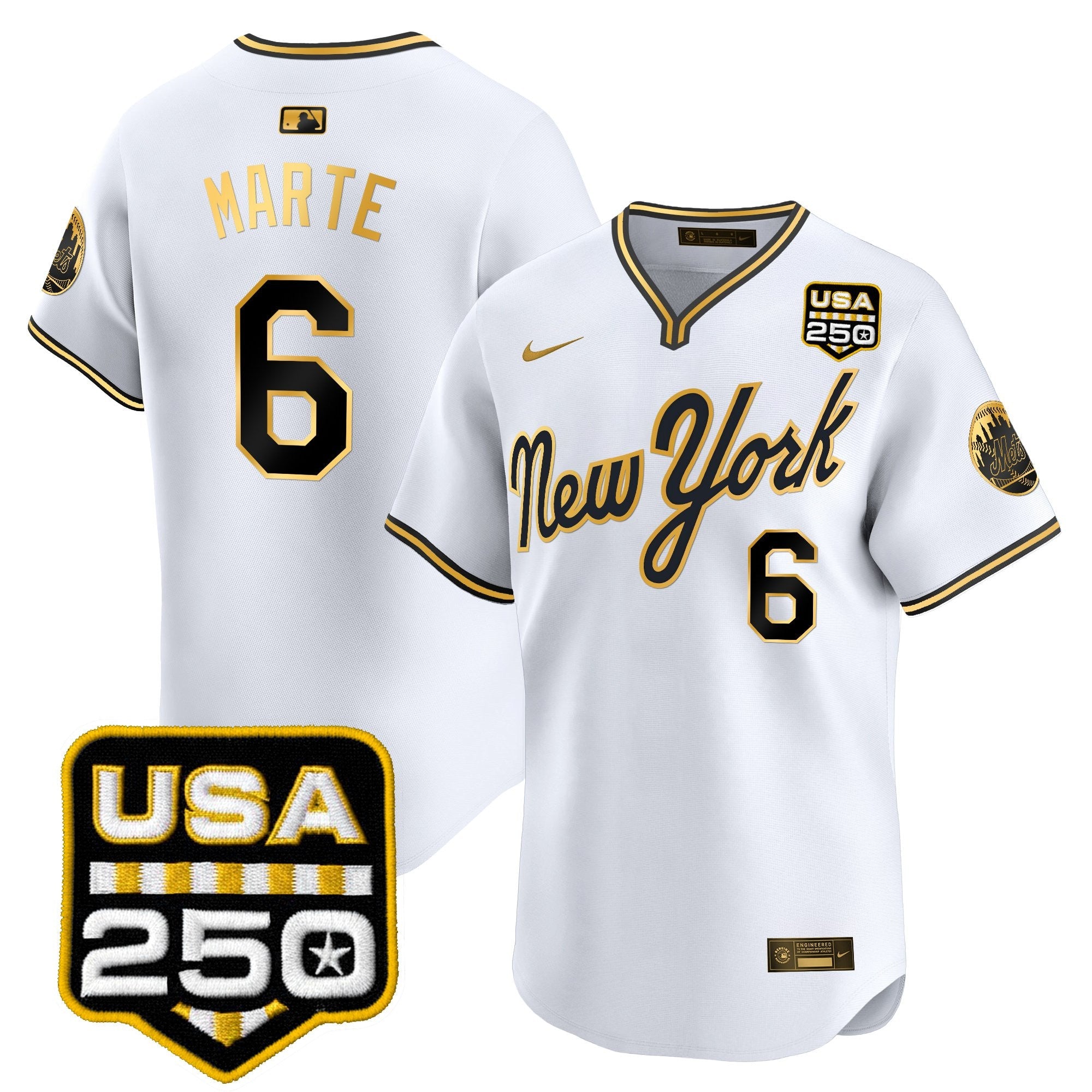 Men’s New York Road Alternate & 250America Patch Vapor Limited Jersey