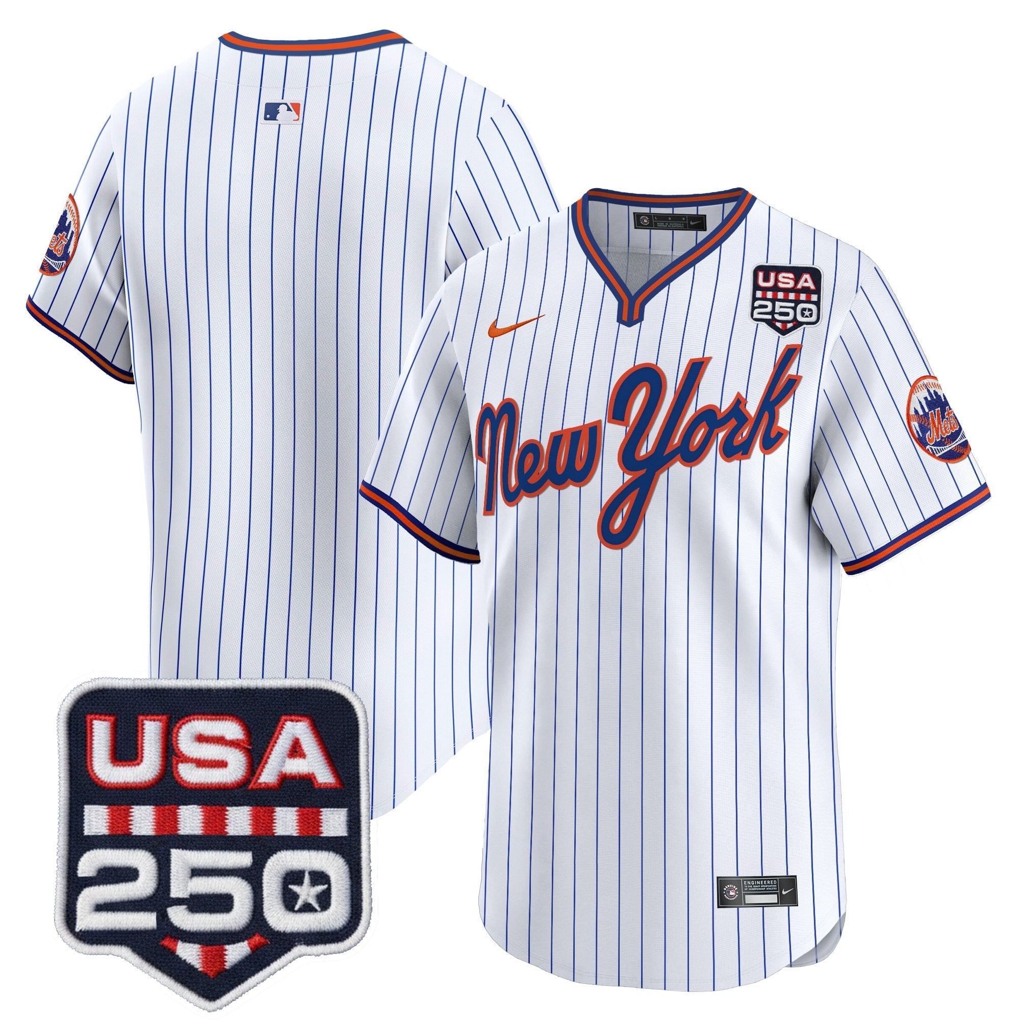 Men’s New York Road Alternate & 250America Patch Vapor Limited Jersey