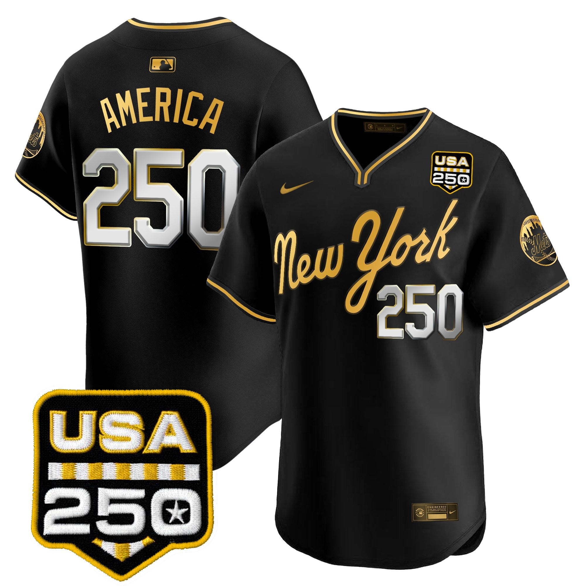 Men’s New York Road Alternate & 250America Patch Vapor Limited Jersey