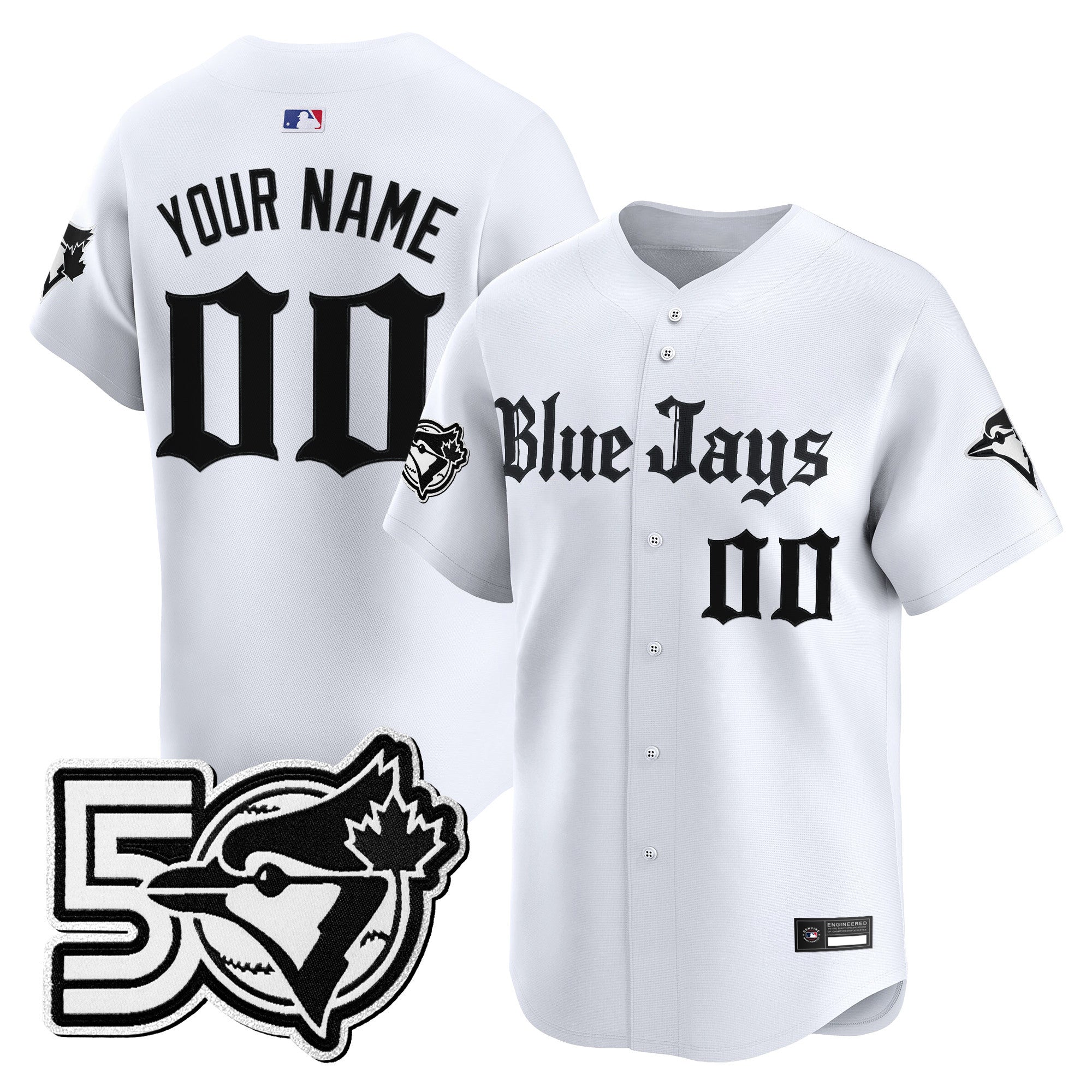 50 Seasons Patch Vapor Premier Limited Custom Jersey – Gothic North Edition