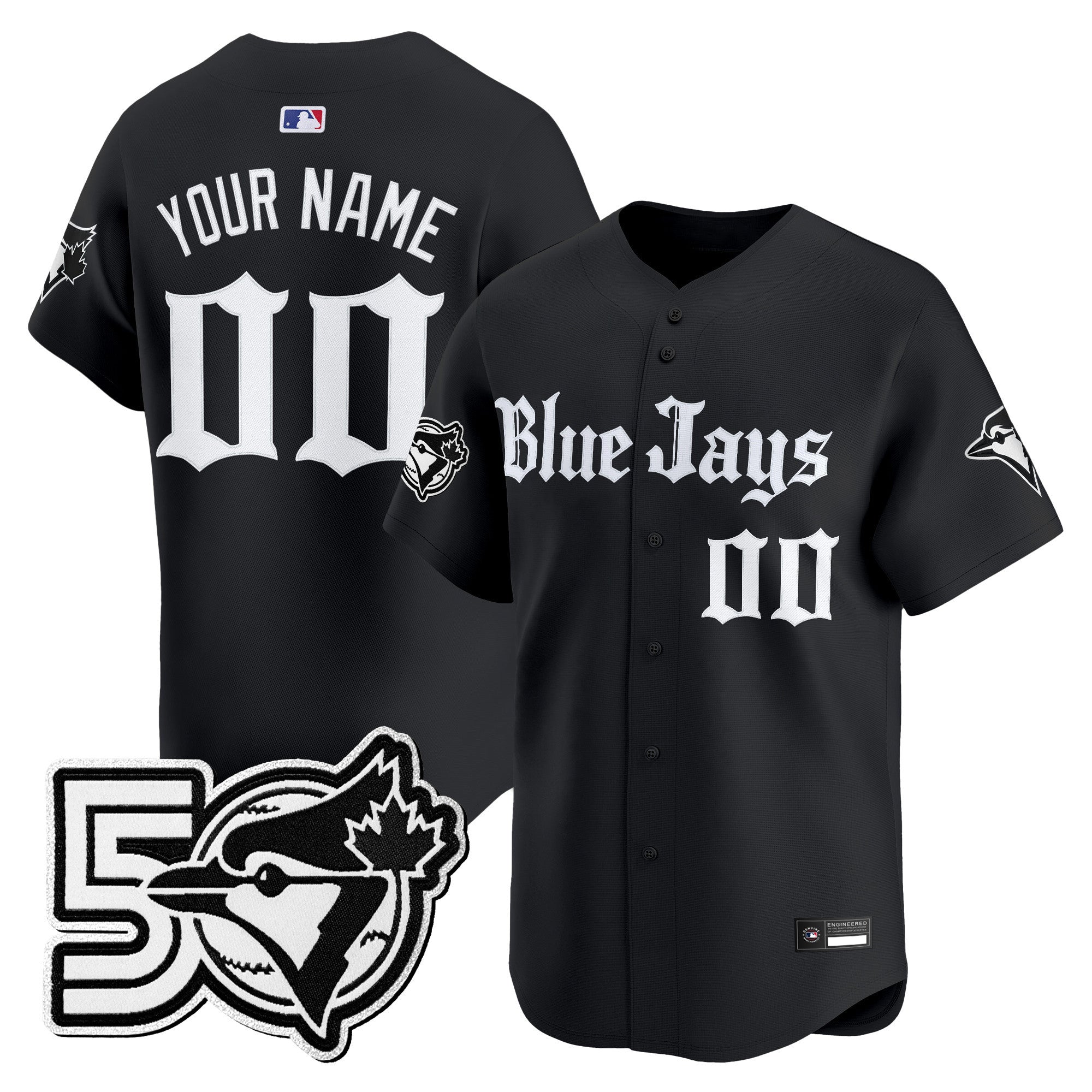 50 Seasons Patch Vapor Premier Limited Custom Jersey – Gothic North Edition