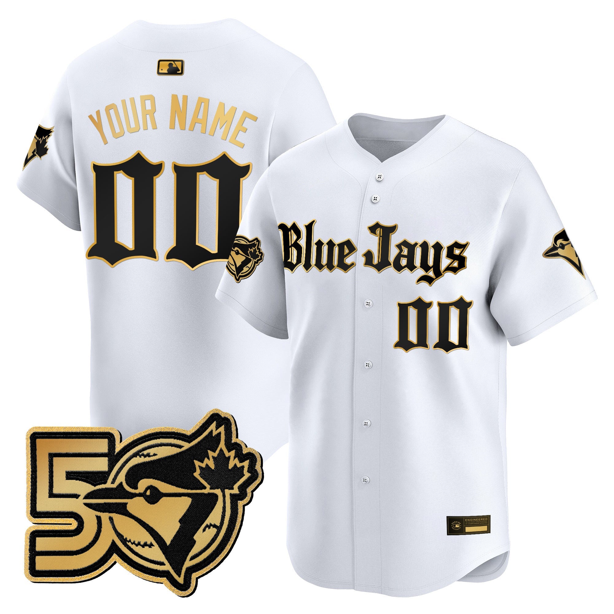 50 Seasons Patch Vapor Premier Limited Custom Jersey – Gothic North Edition