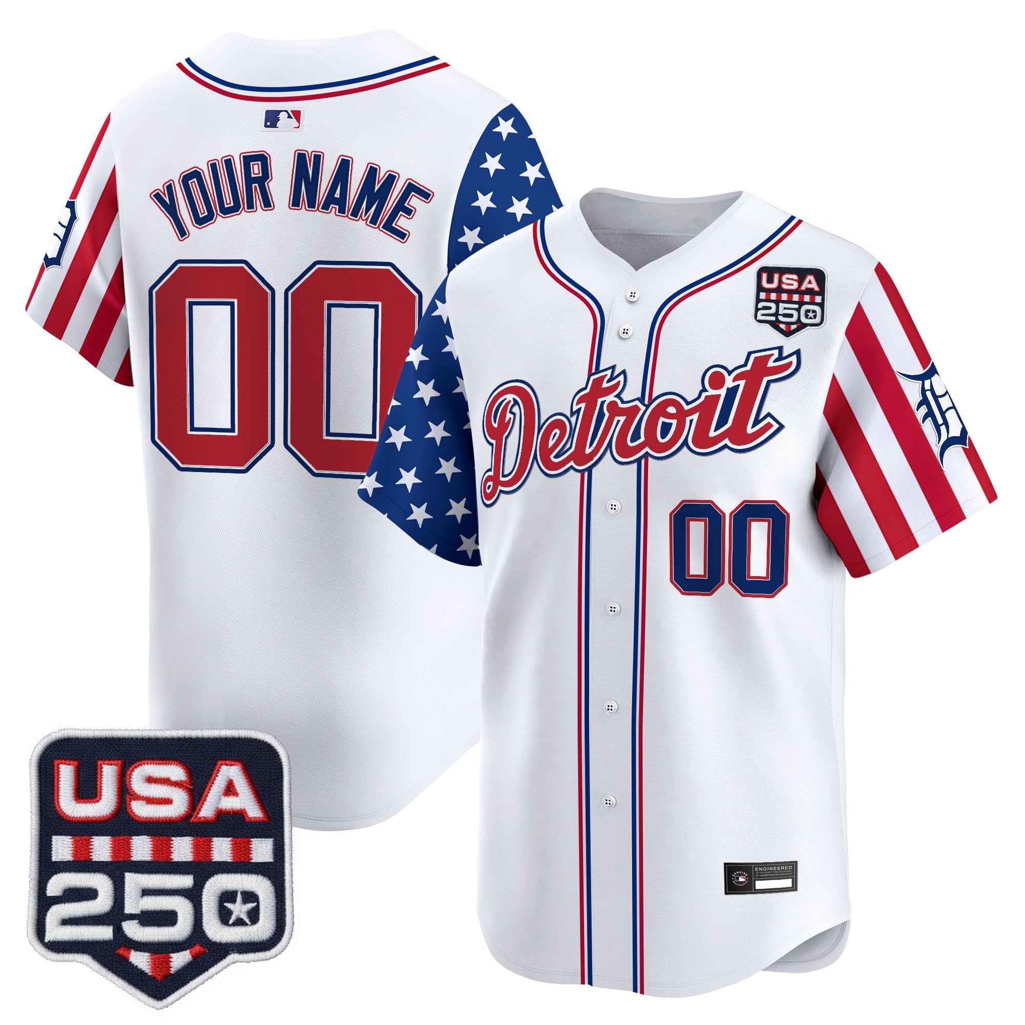 Detroit “America250 Edition” Vapor Premier Limited Custom Jersey