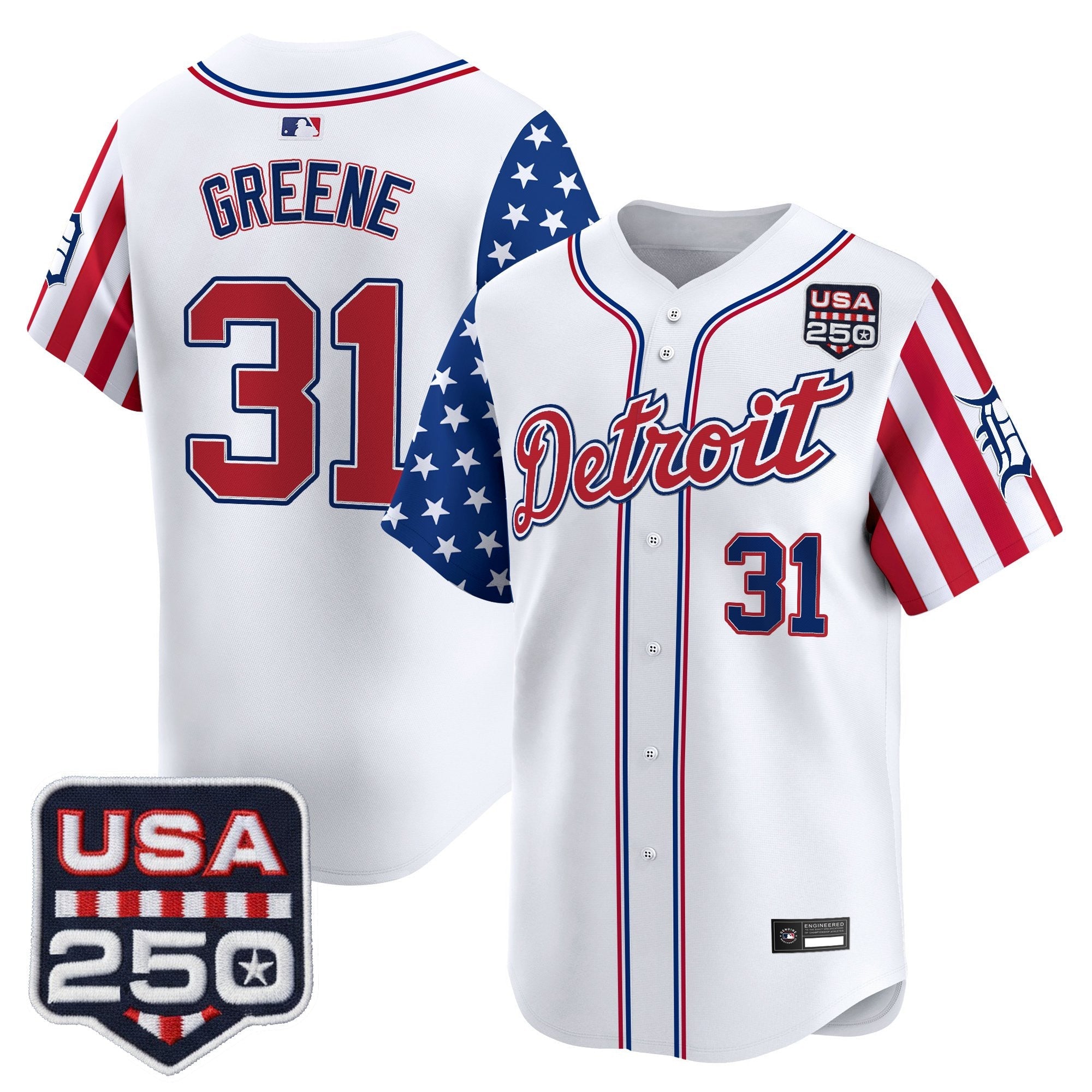 Men’s Detroit “America250 Edition” Vapor Premier Limited Jersey