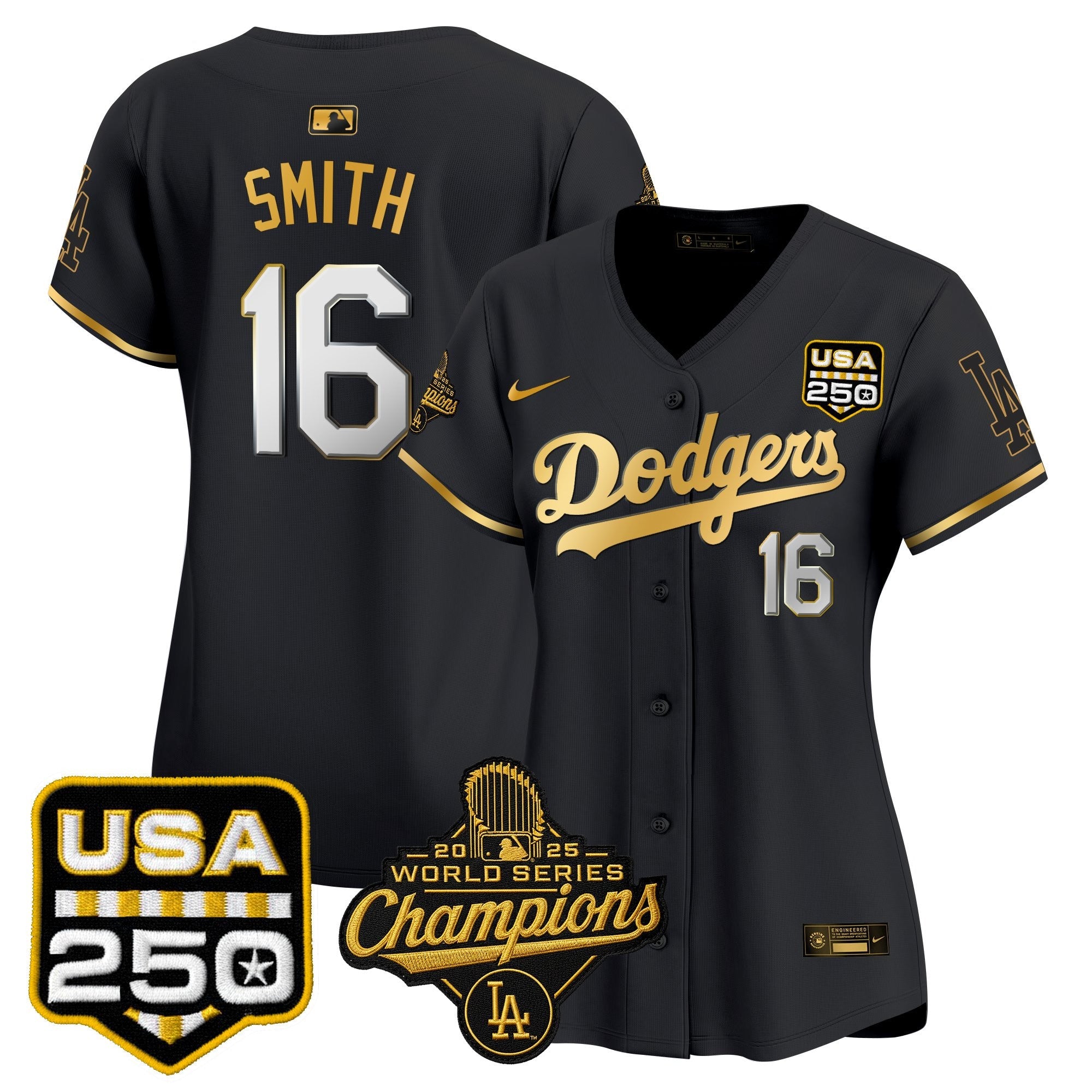 Women’s 2025 World Series Champions & 250 Patch Vapor Premier Limited Jersey