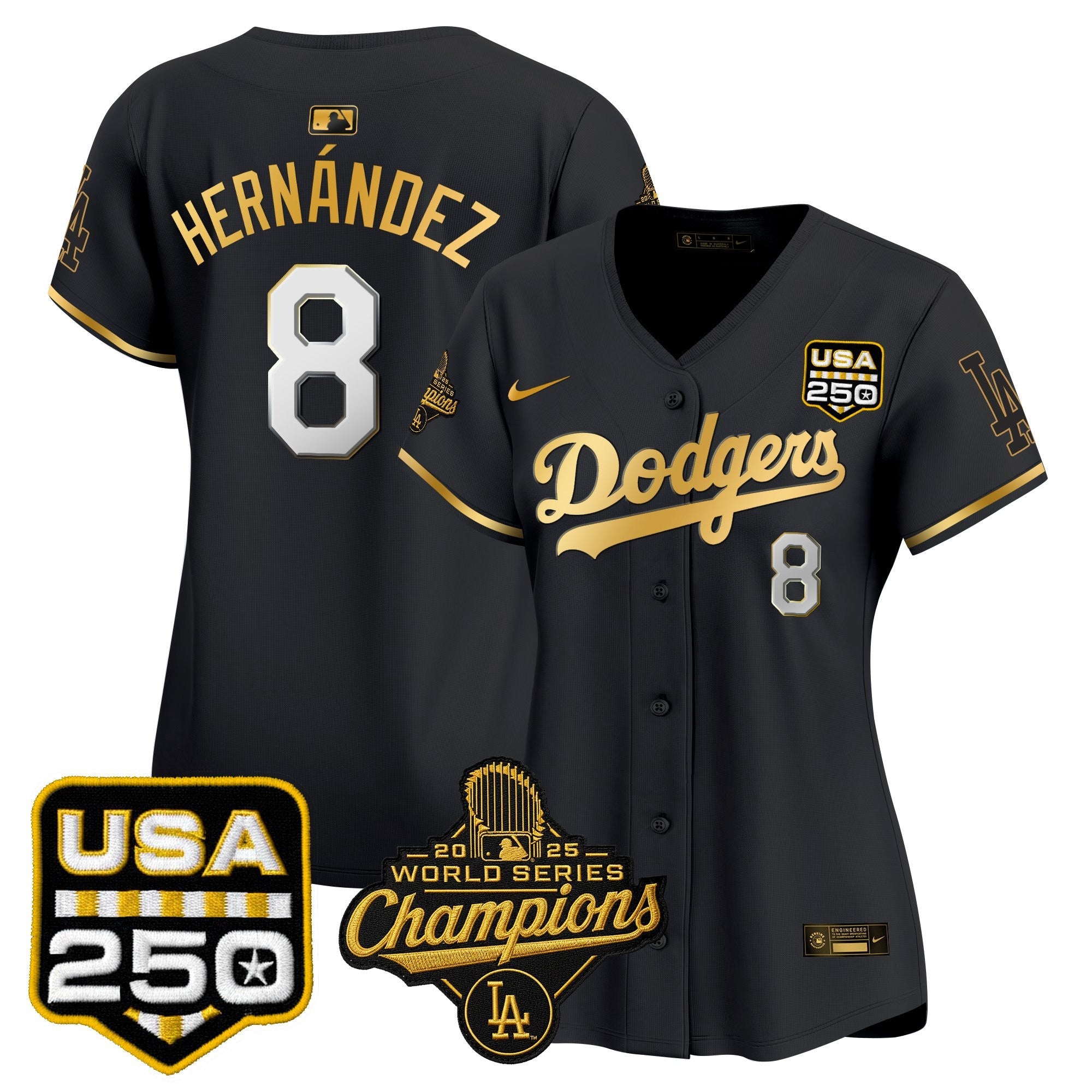 Women’s 2025 World Series Champions & 250 Patch Vapor Premier Limited Jersey