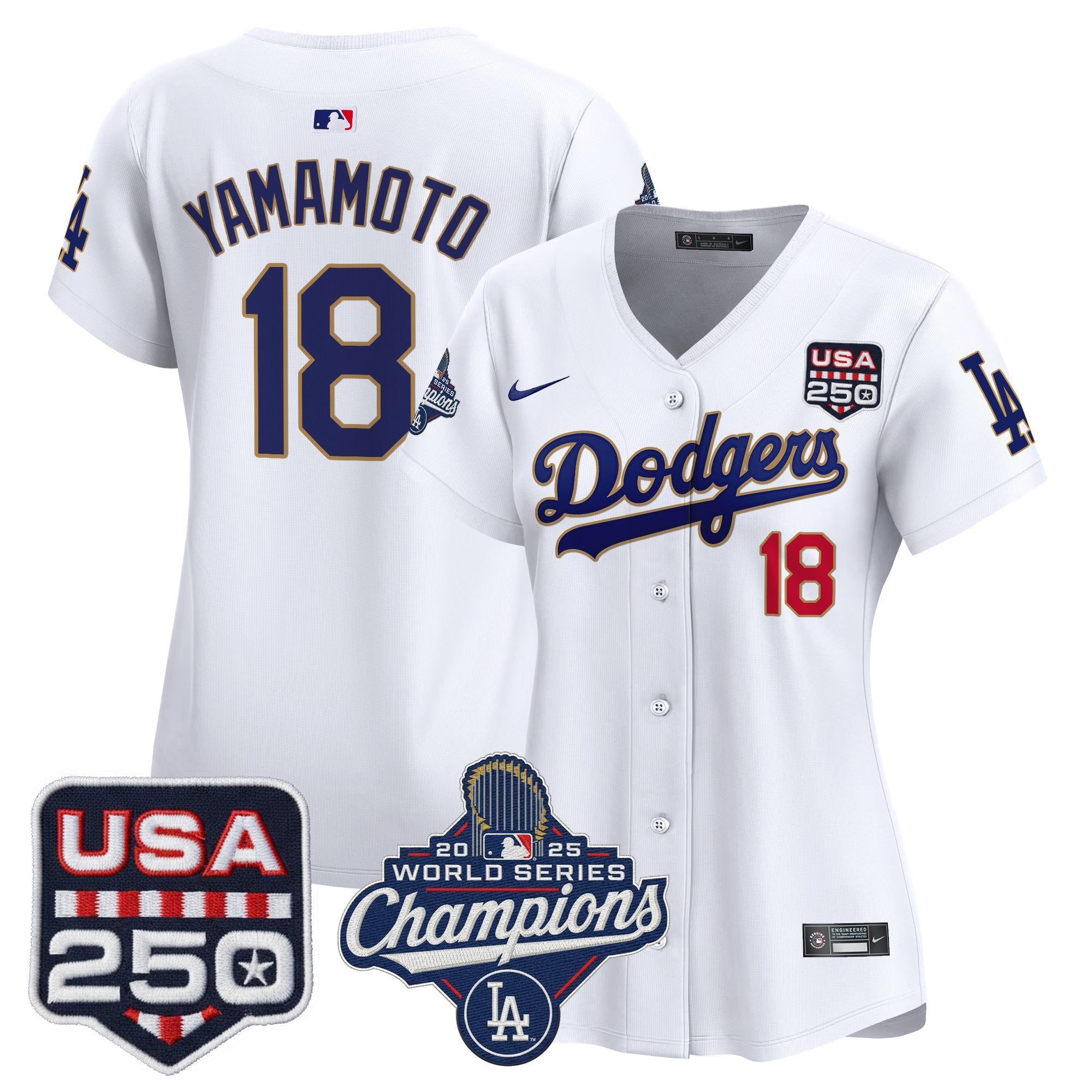 Women’s 2025 World Series Champions & 250 Patch Vapor Premier Limited Jersey