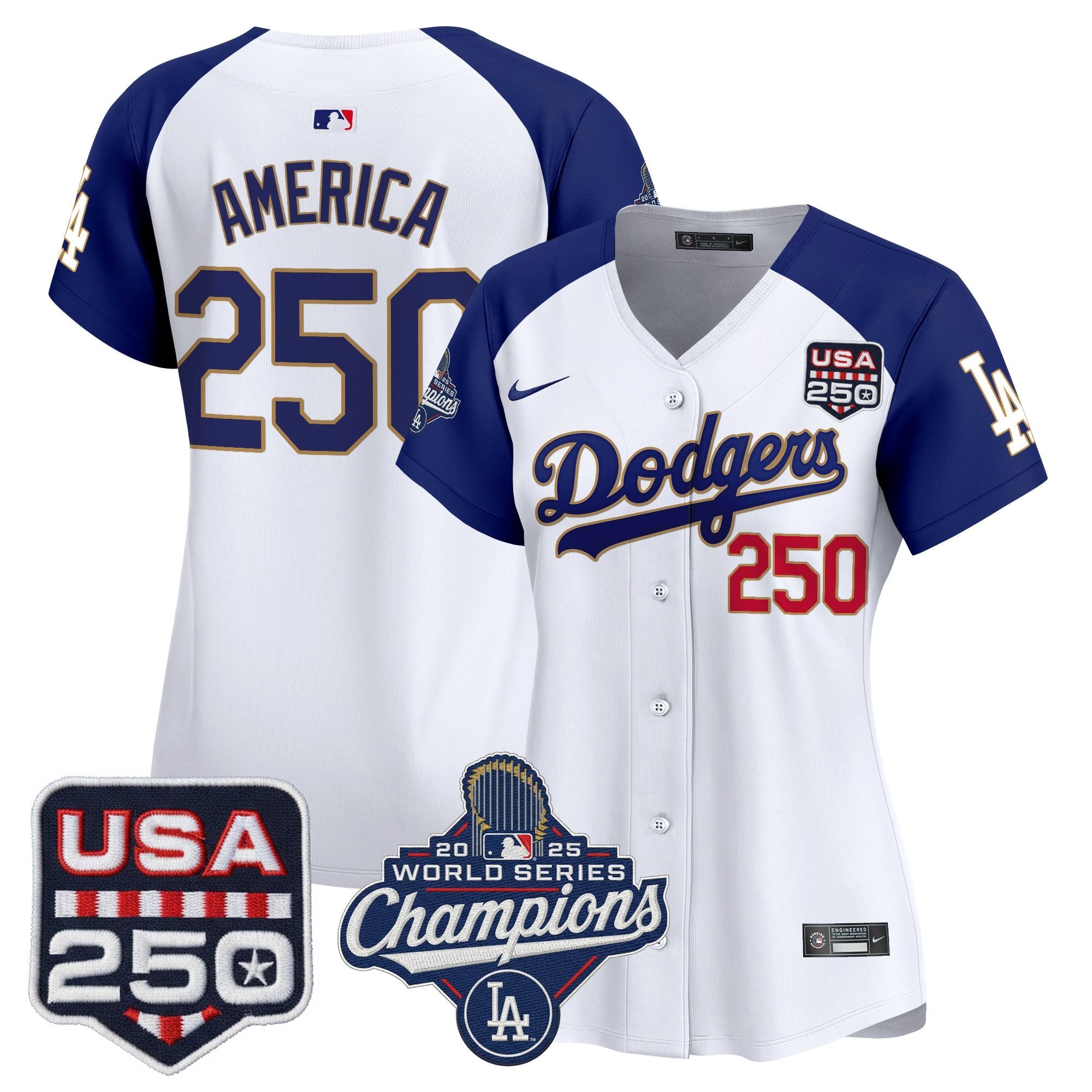 Women’s 2025 World Series Champions & 250 Patch Vapor Premier Limited Jersey
