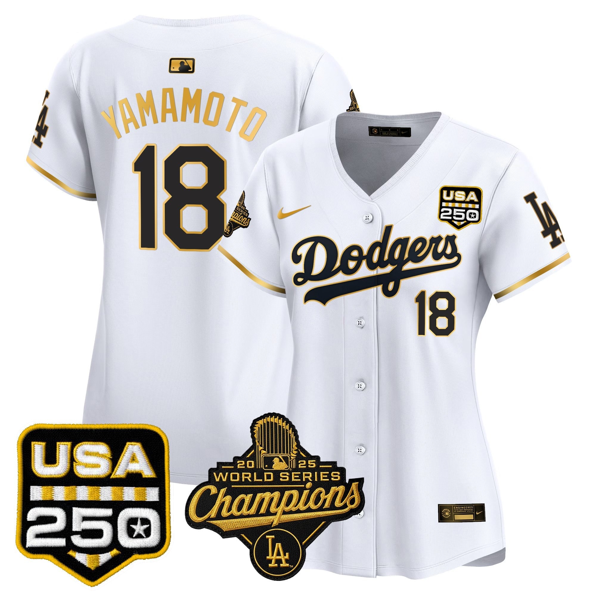 Women’s 2025 World Series Champions & 250 Patch Vapor Premier Limited Jersey