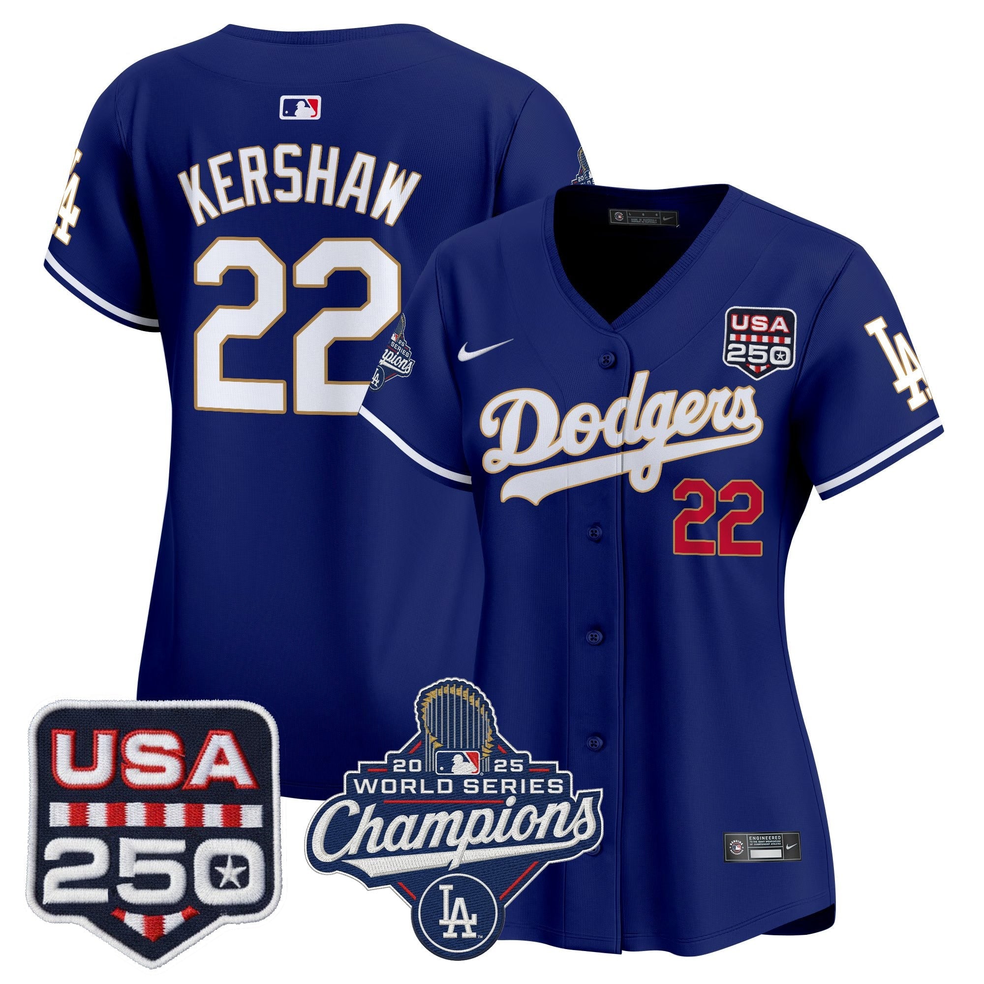 Women’s 2025 World Series Champions & 250 Patch Vapor Premier Limited Jersey