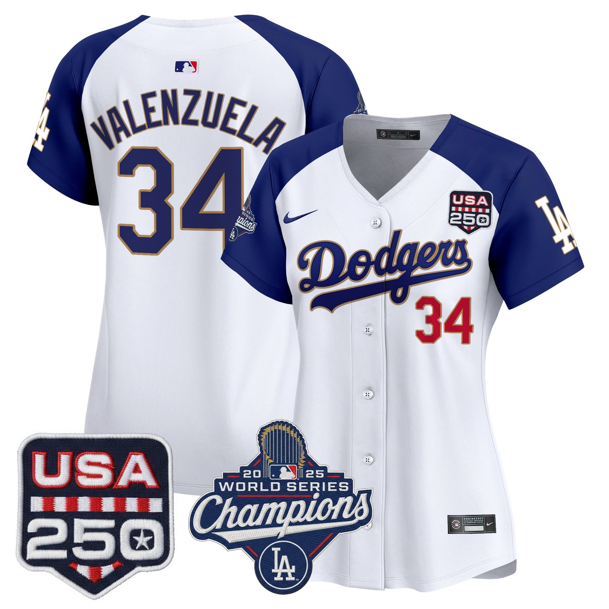 Women’s 2025 World Series Champions & 250 Patch Vapor Premier Limited Jersey