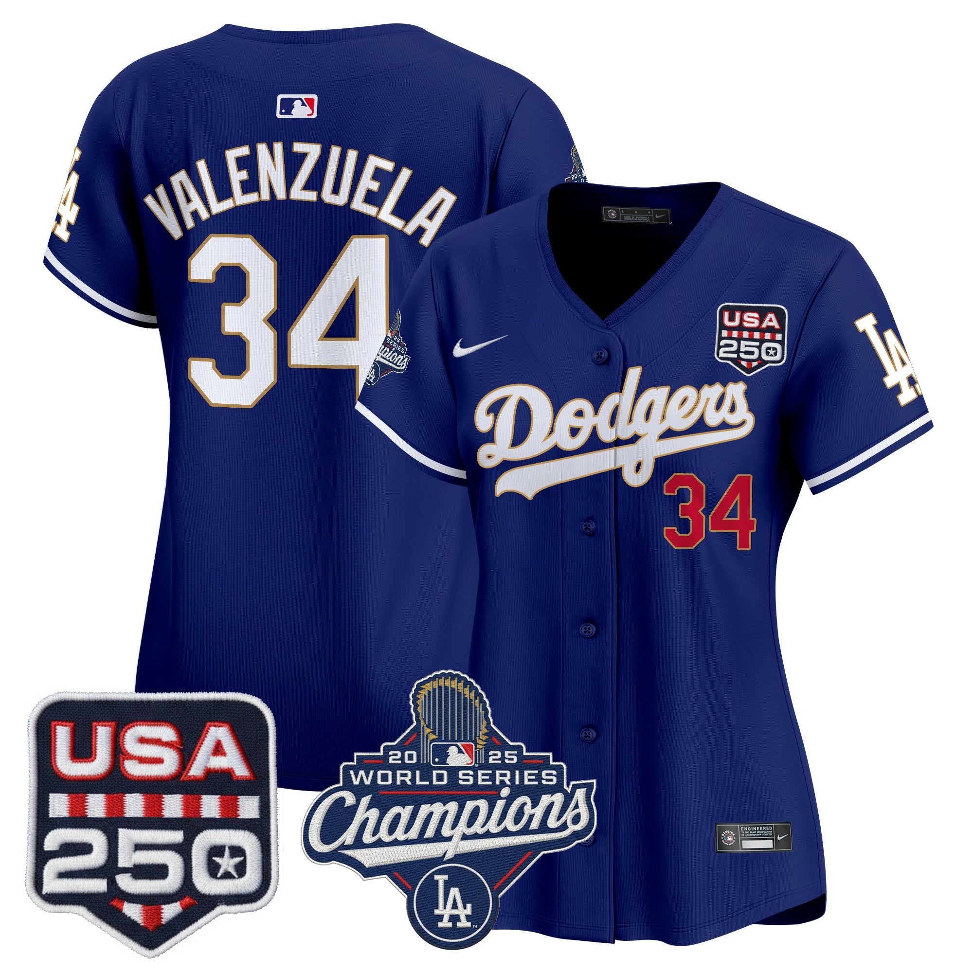 Women’s 2025 World Series Champions & 250 Patch Vapor Premier Limited Jersey