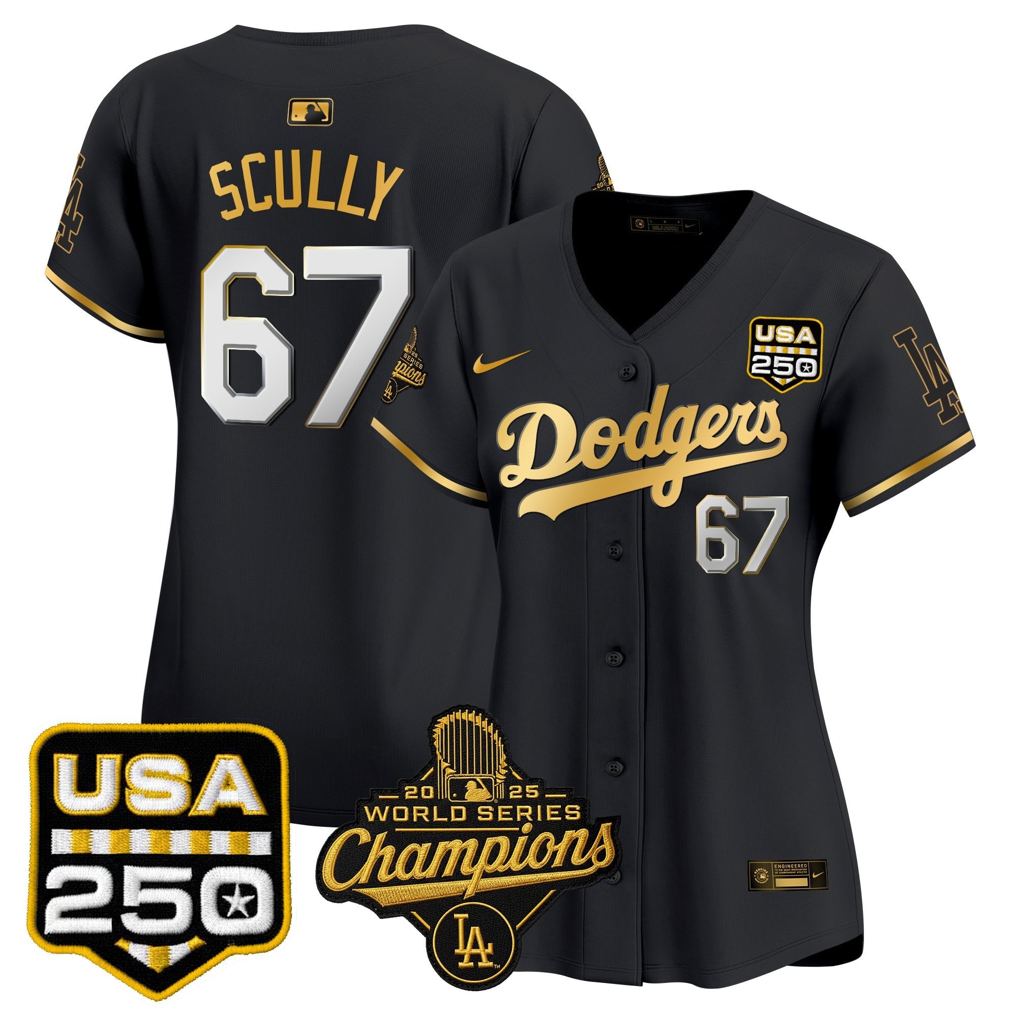 Women’s 2025 World Series Champions & 250 Patch Vapor Premier Limited Jersey