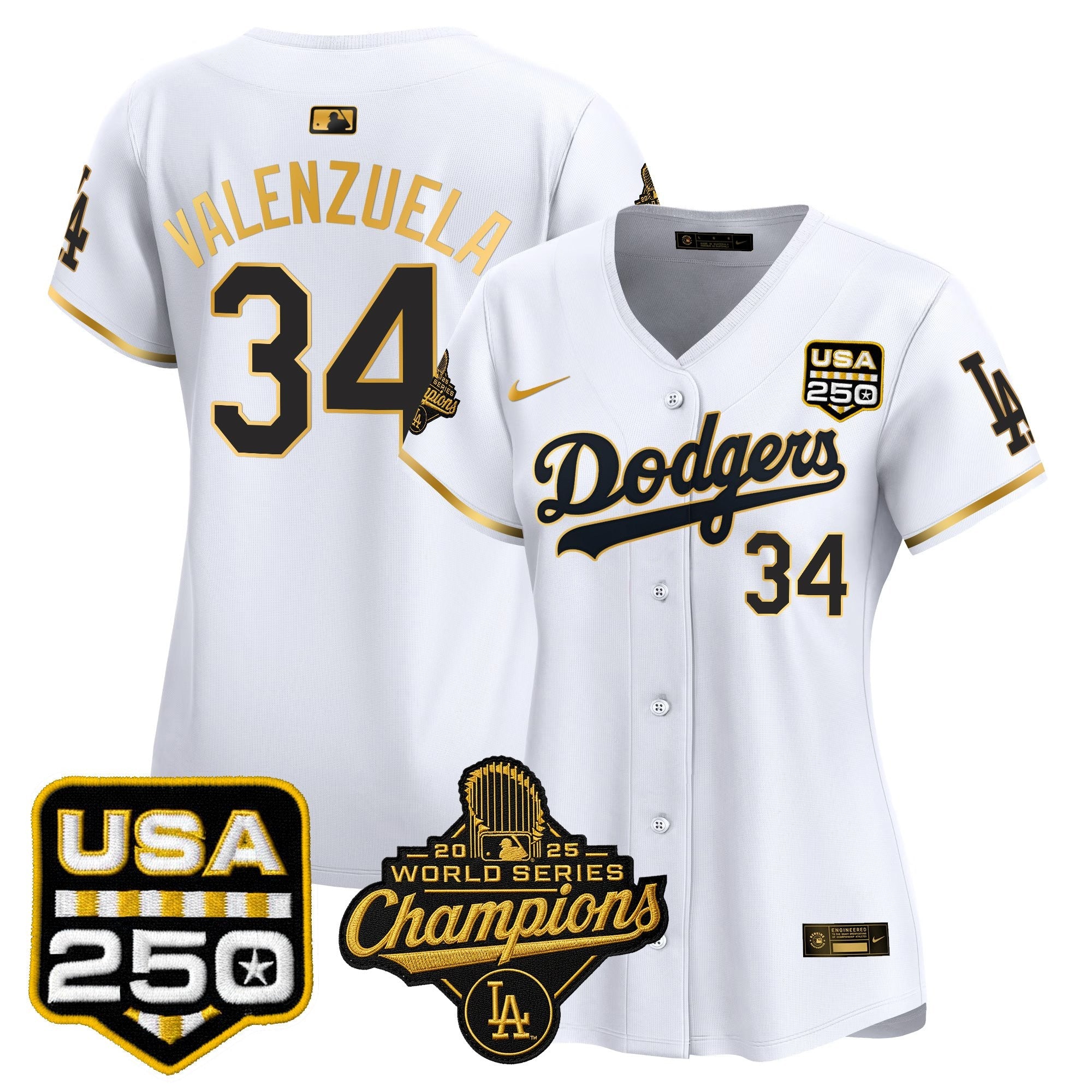 Women’s 2025 World Series Champions & 250 Patch Vapor Premier Limited Jersey